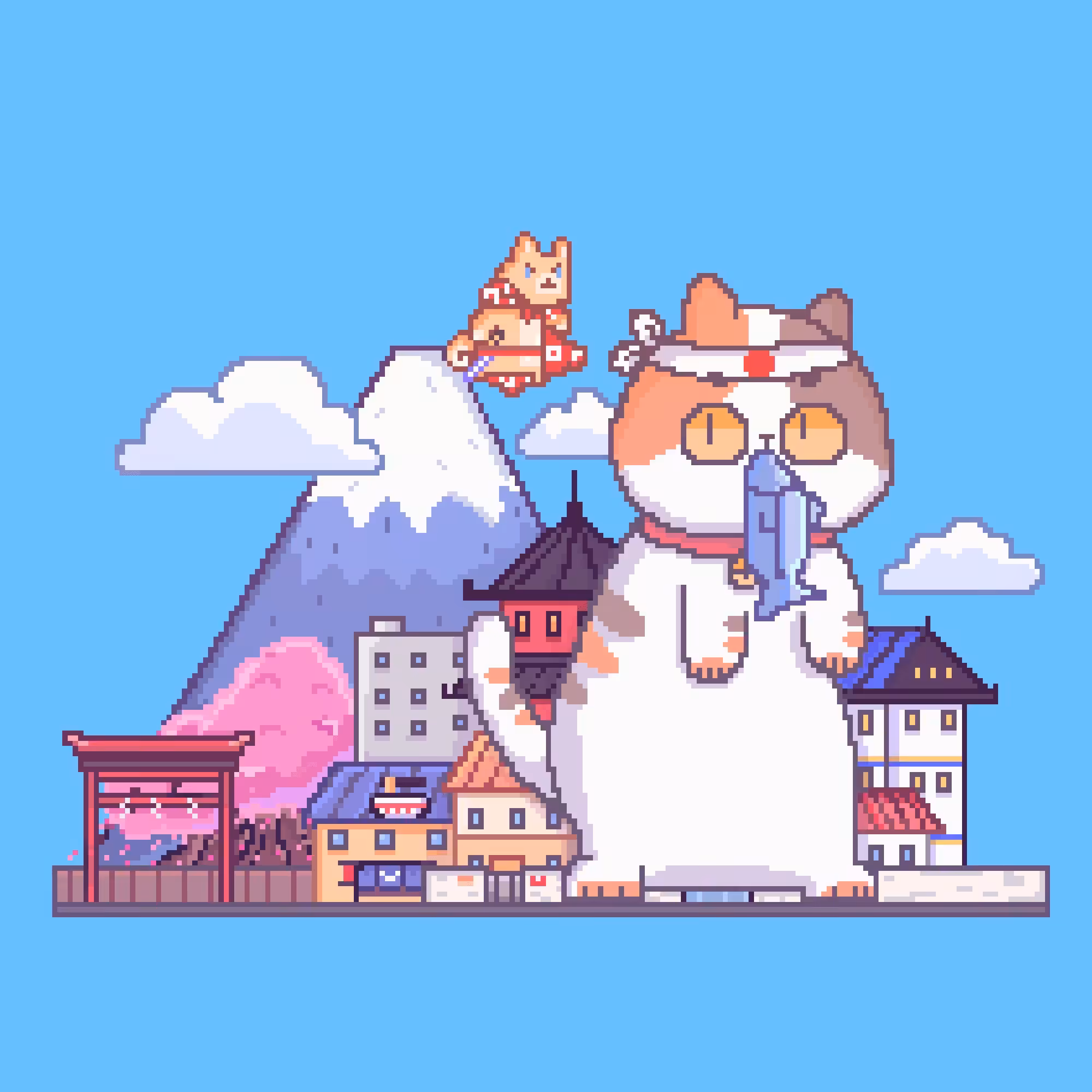 Meow invaded Japan