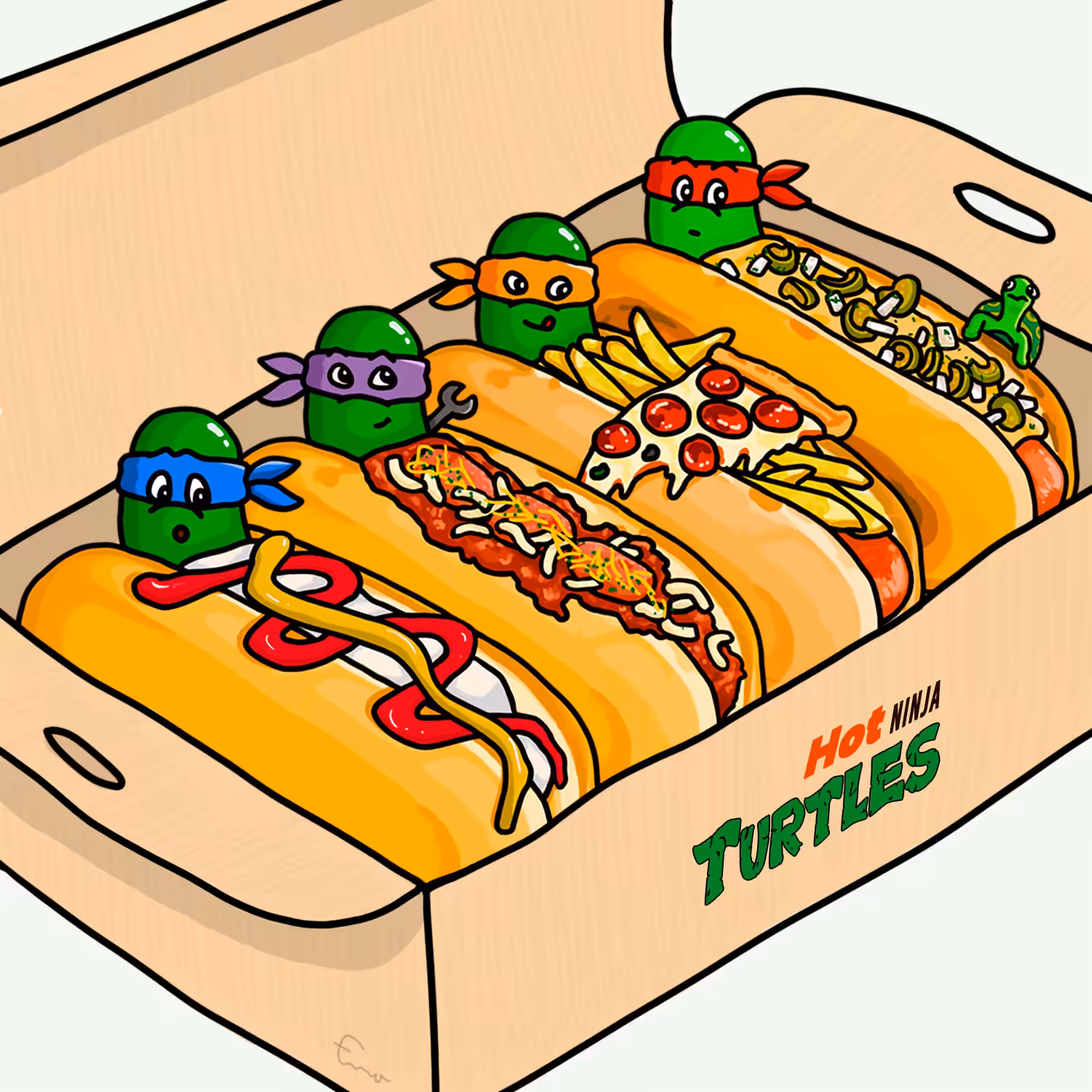 4 hotdogs