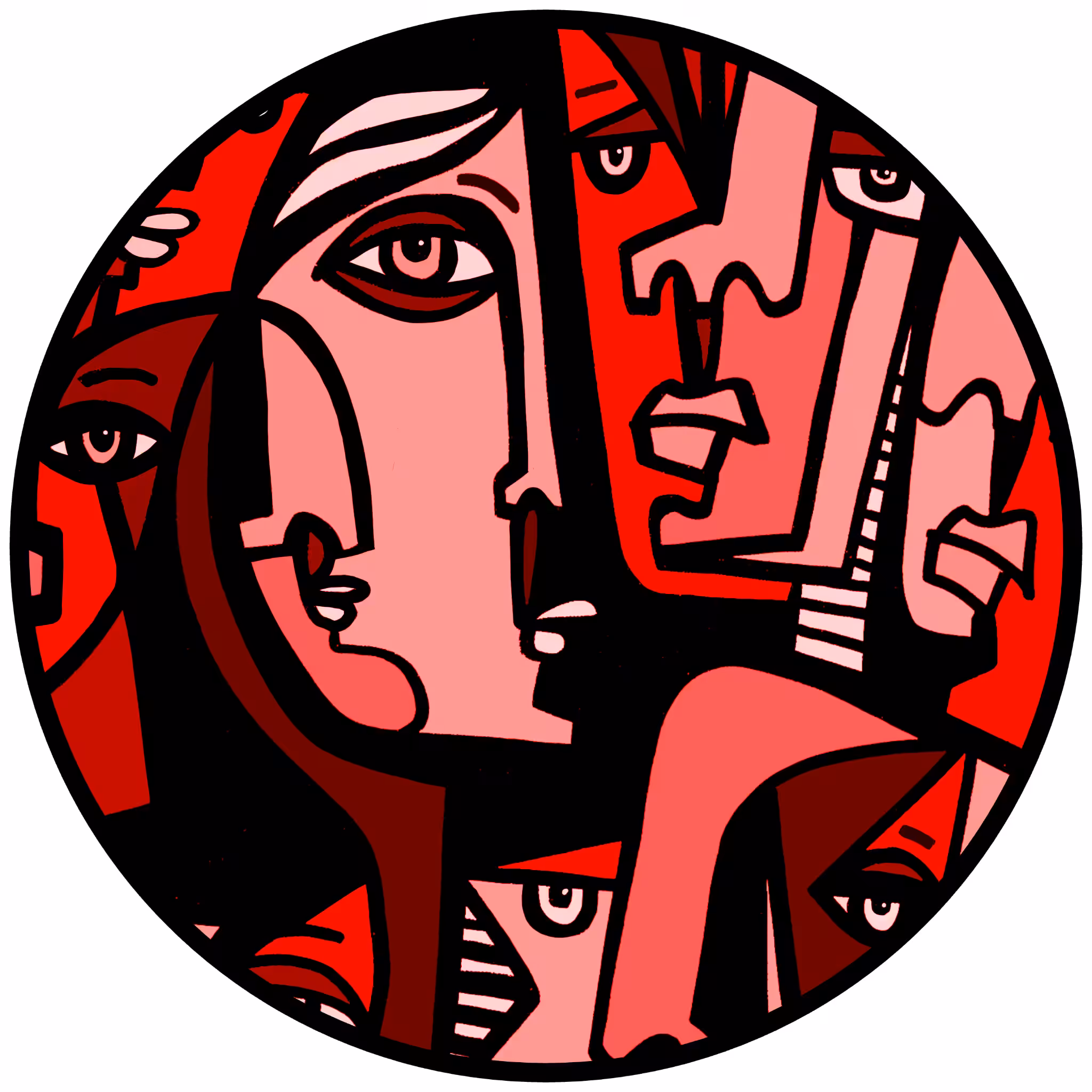 Cubist Circle 129