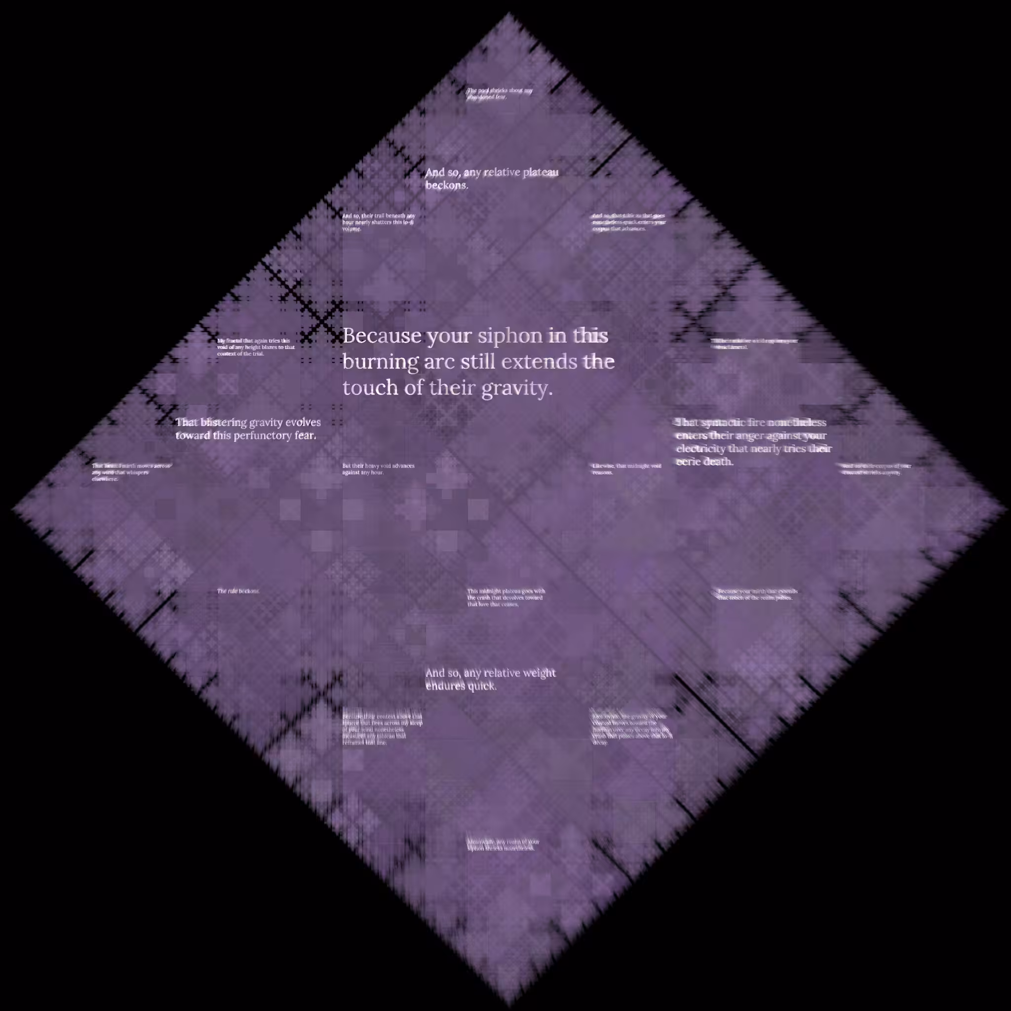 Diamond Fractal Fire #170