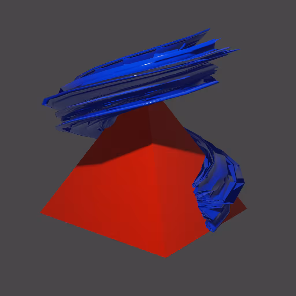 Brushstroke Pyramid 