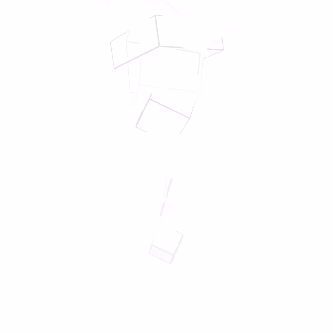 Cubes Blancs sur Fond Blanc #10