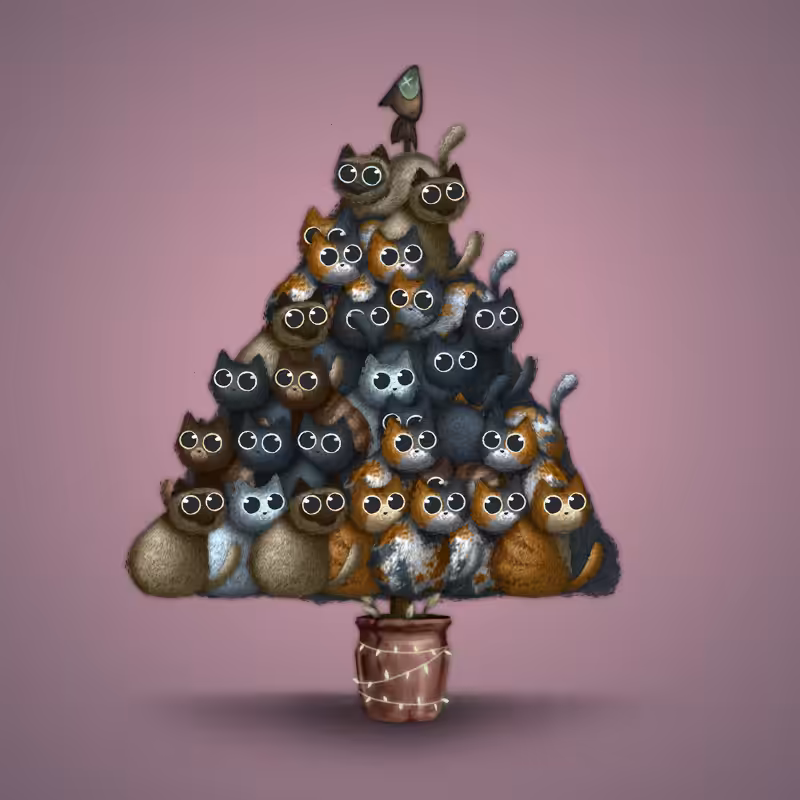 Fluffy Christmas Tree #50