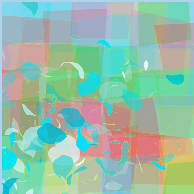 Leaves and glasses #5