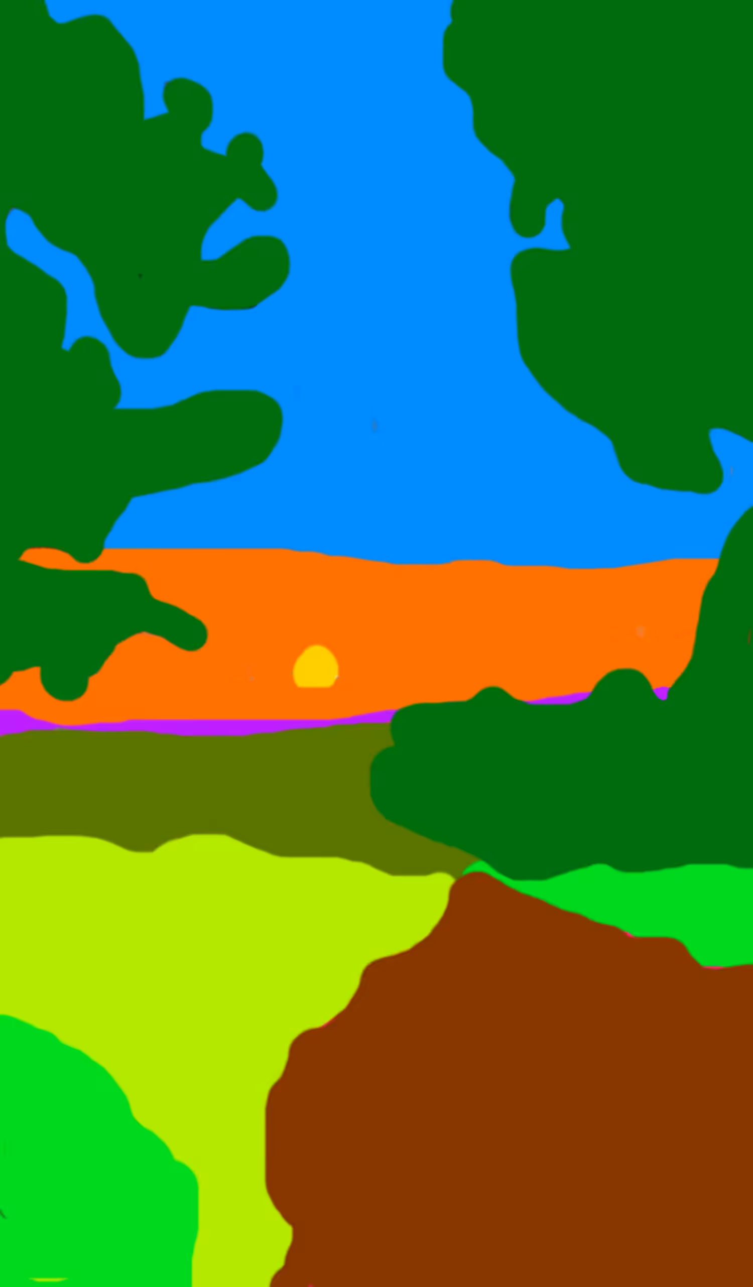 DIGITAL PAINTING: Chemin du Paray un soir d'été