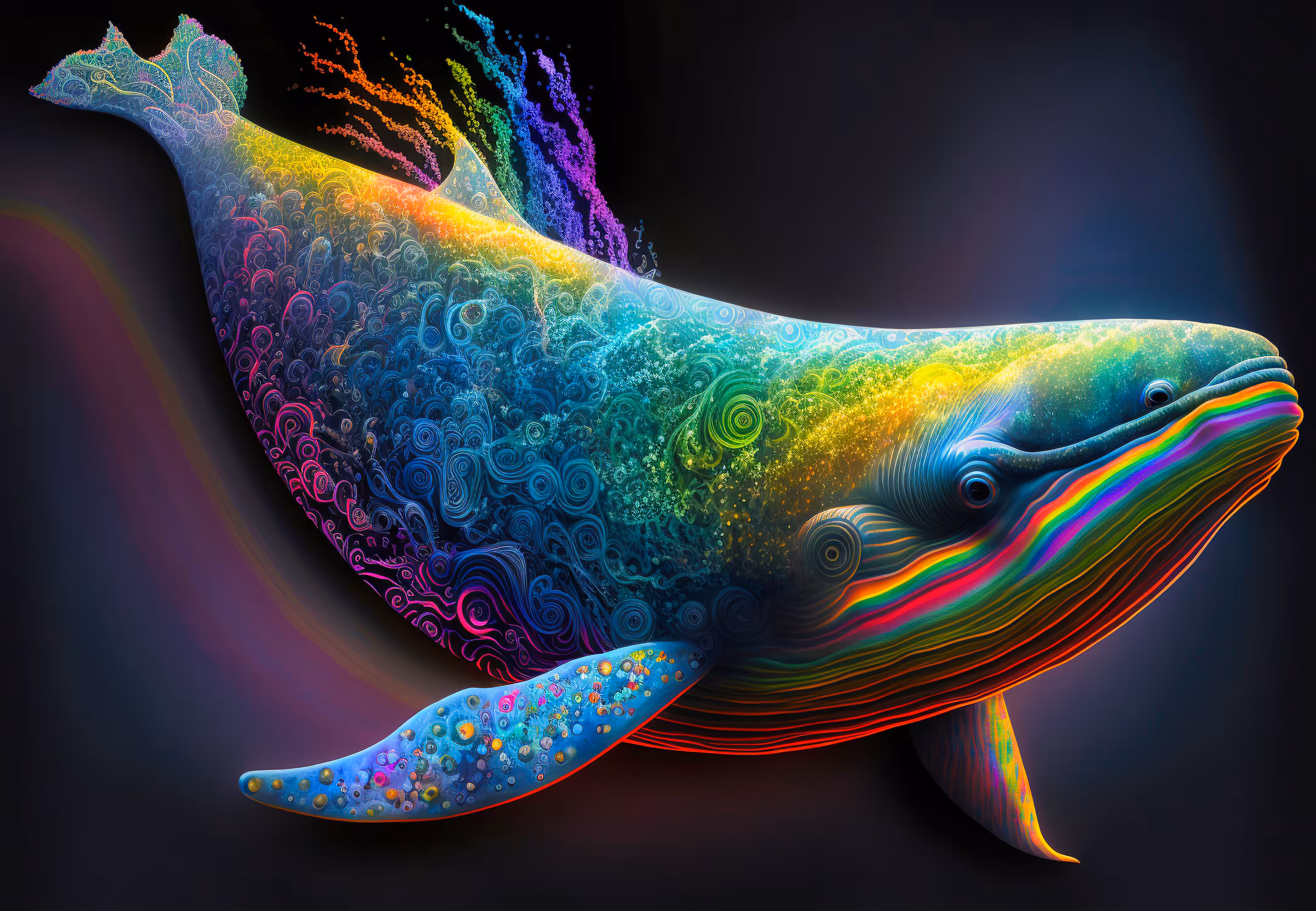 Rainbow Whale #1