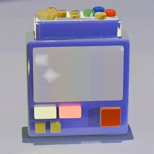 glitchBricks Acessories - Refrigerator Motor Monitor.glb