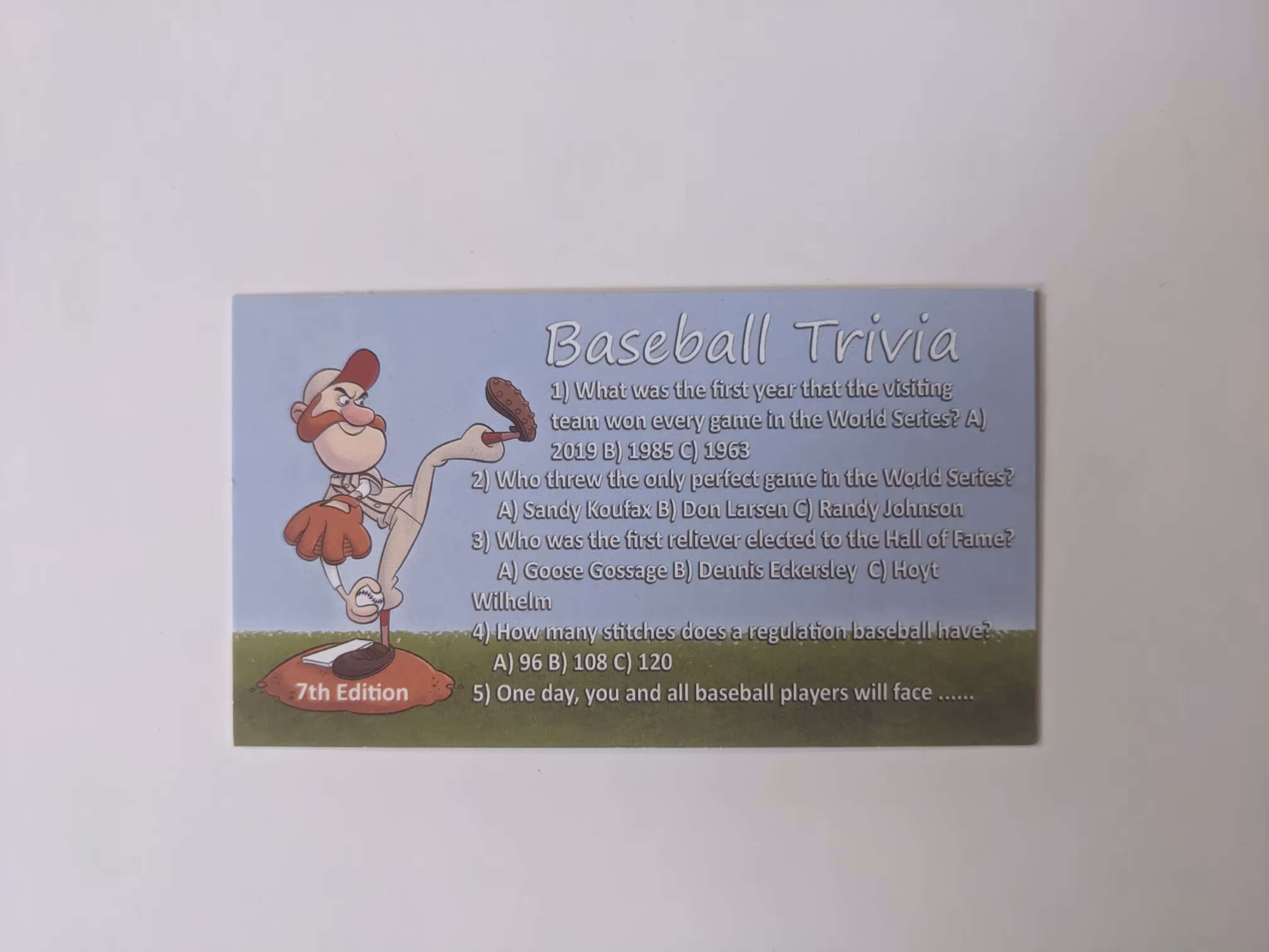 Subway Jesus Pamphlets: Baseball Trivia