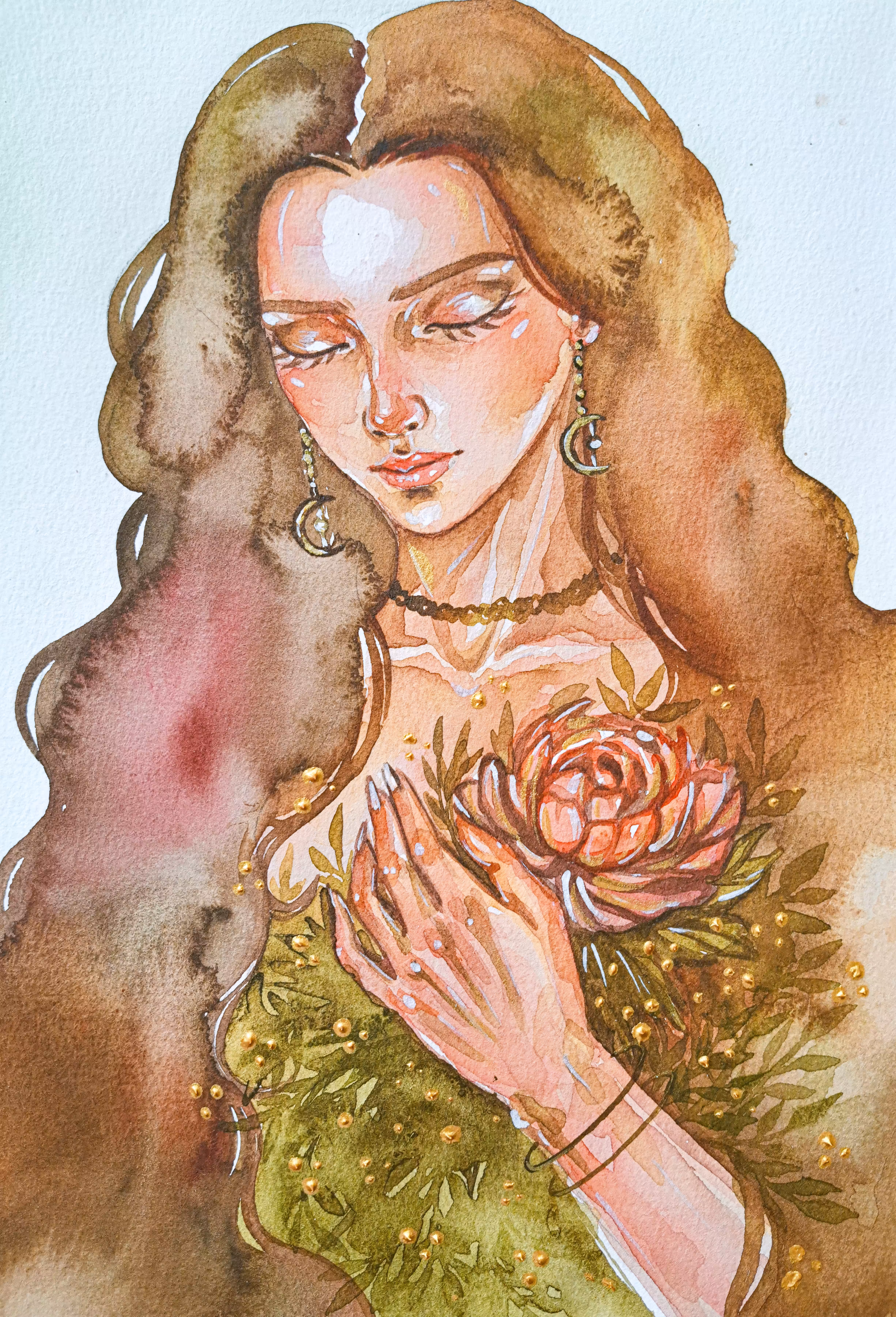 Watercolor art & portraits : «𝐒𝐞𝐥𝐟𝐬𝐞𝐧𝐬𝐞»
