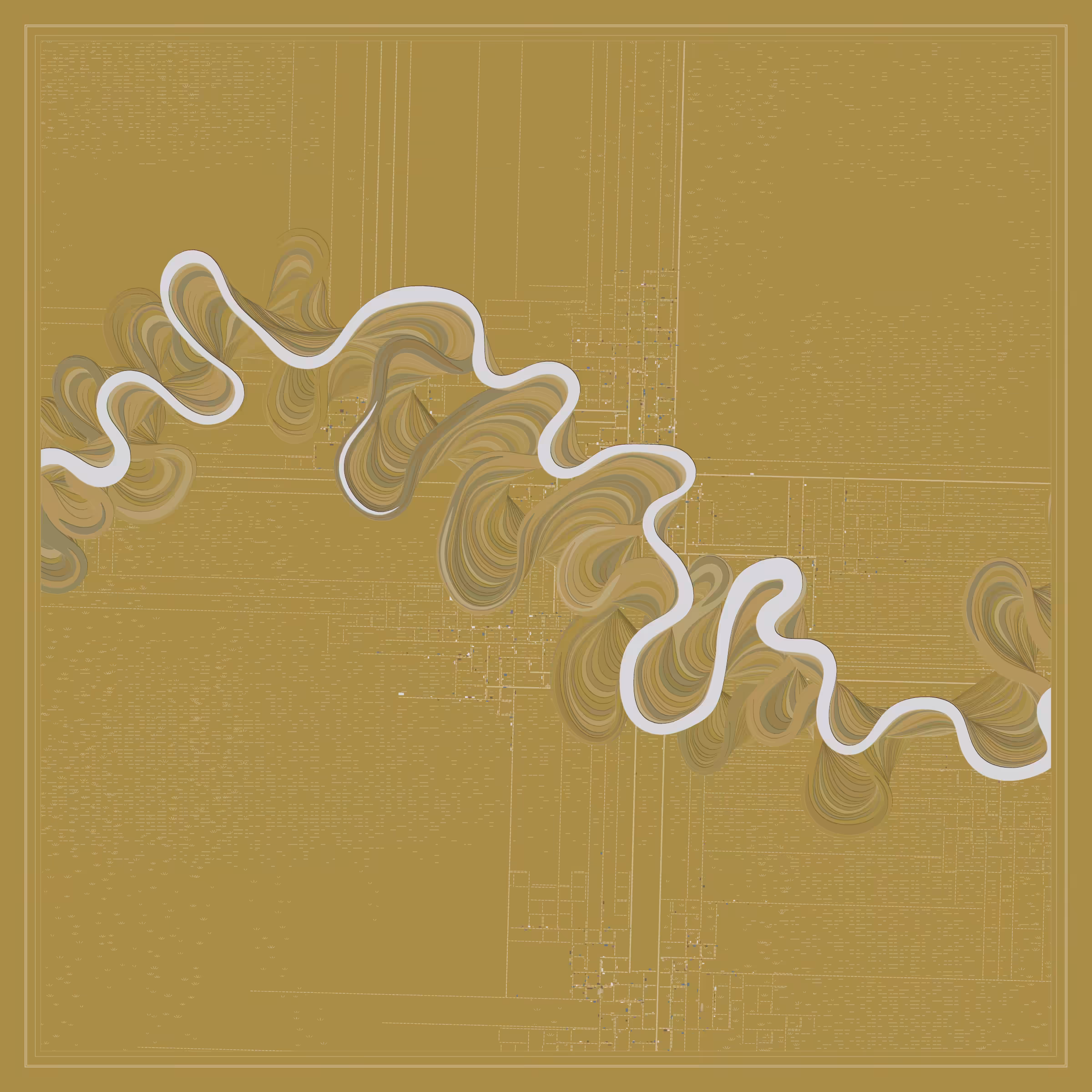 Ancient Courses of Fictional Rivers #368