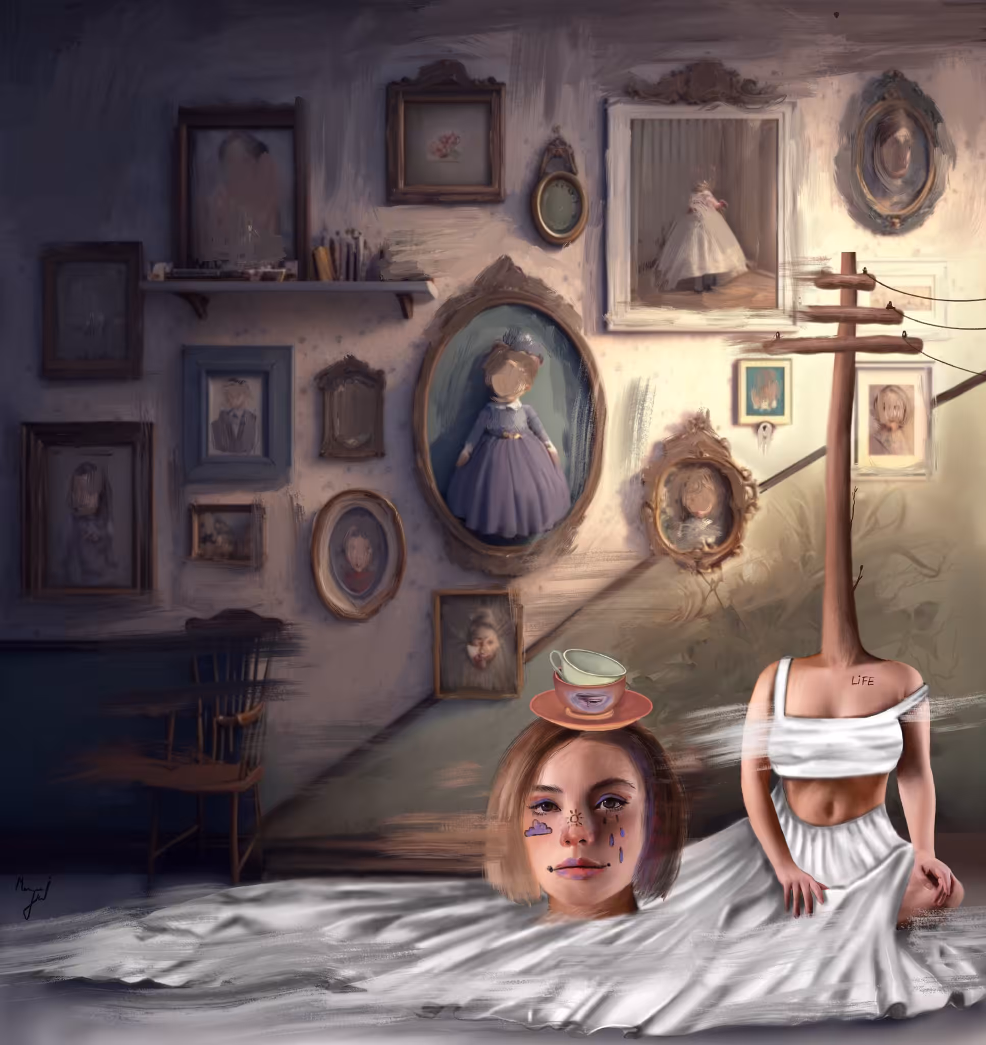 A Lady in White