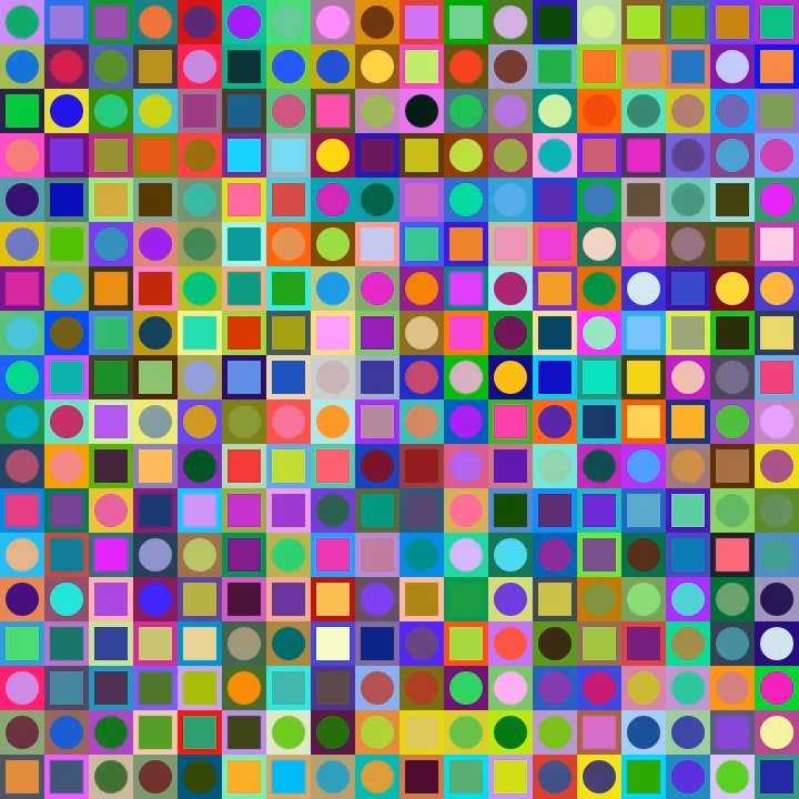 Square Dot Composition #32