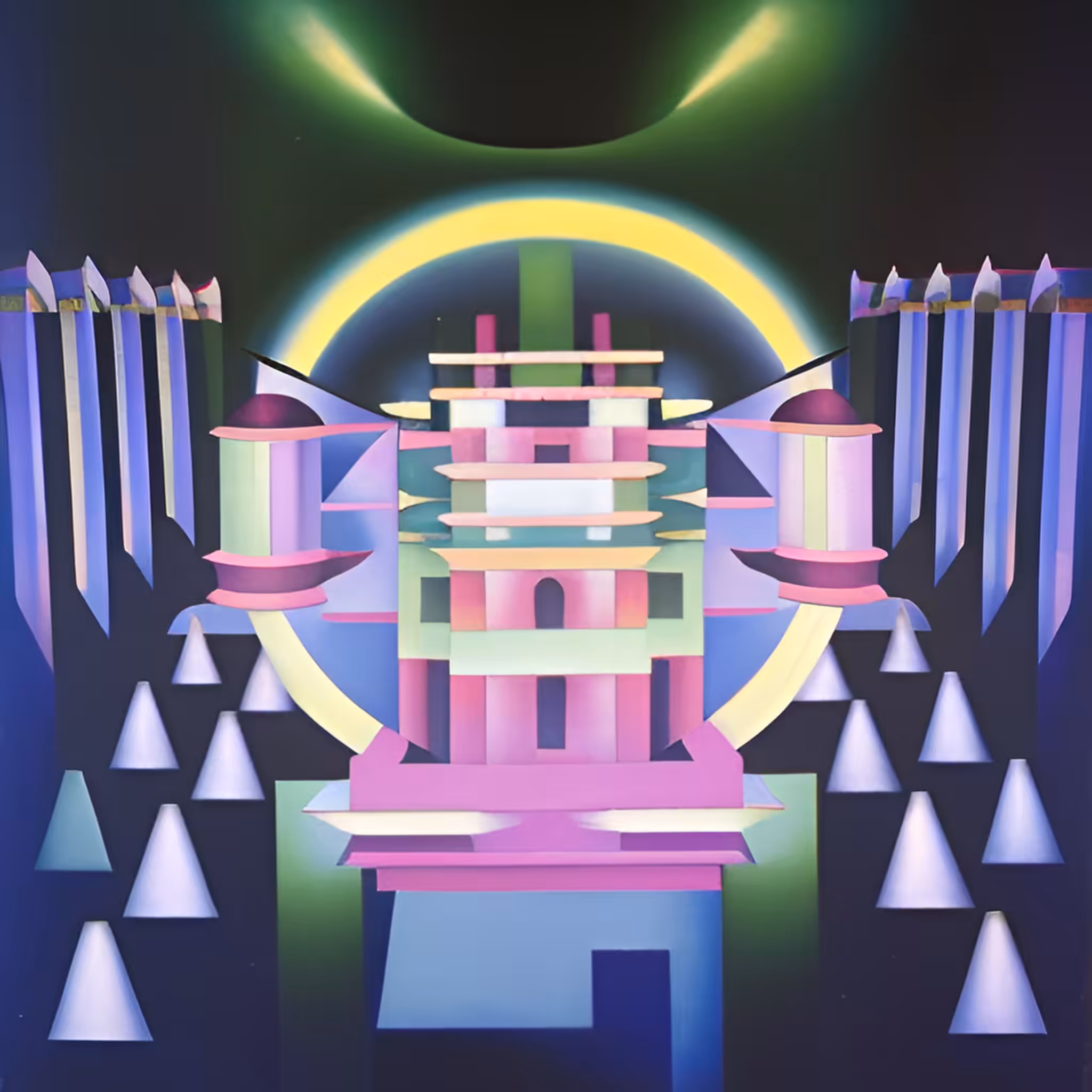 Neon Bauhaus art