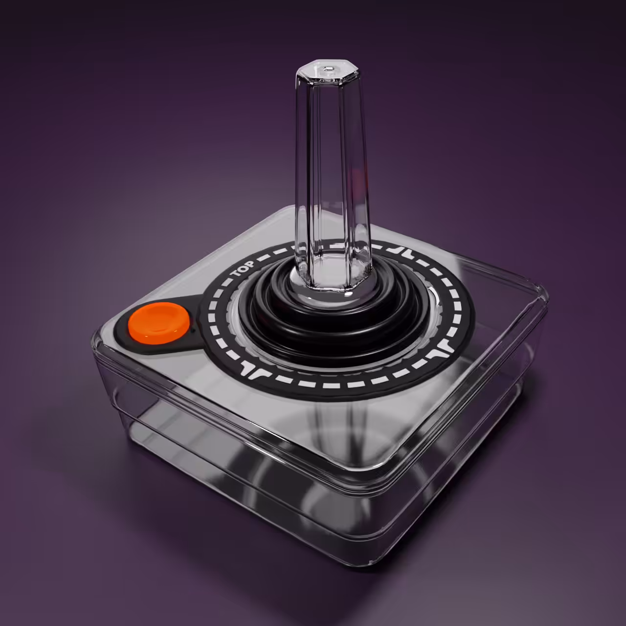 Atari joystick clear cristal