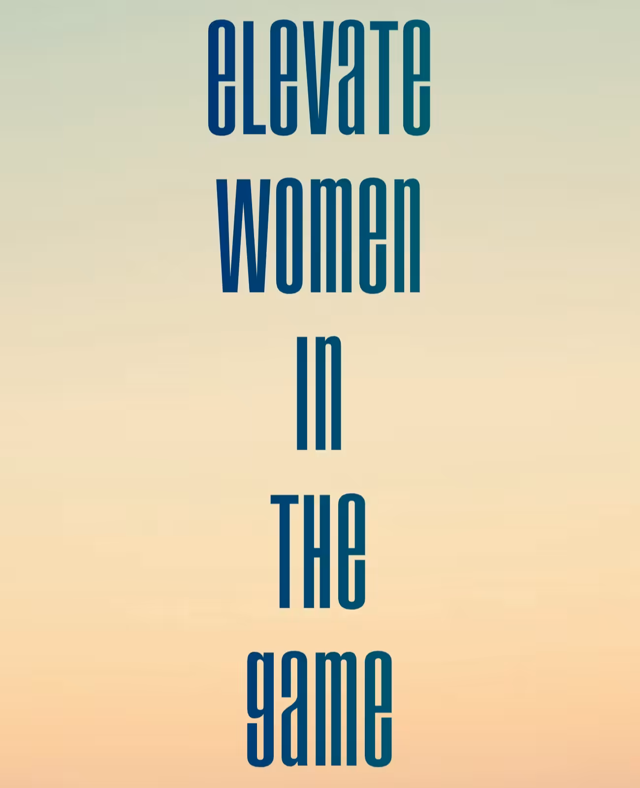 Elevate Women In The Game