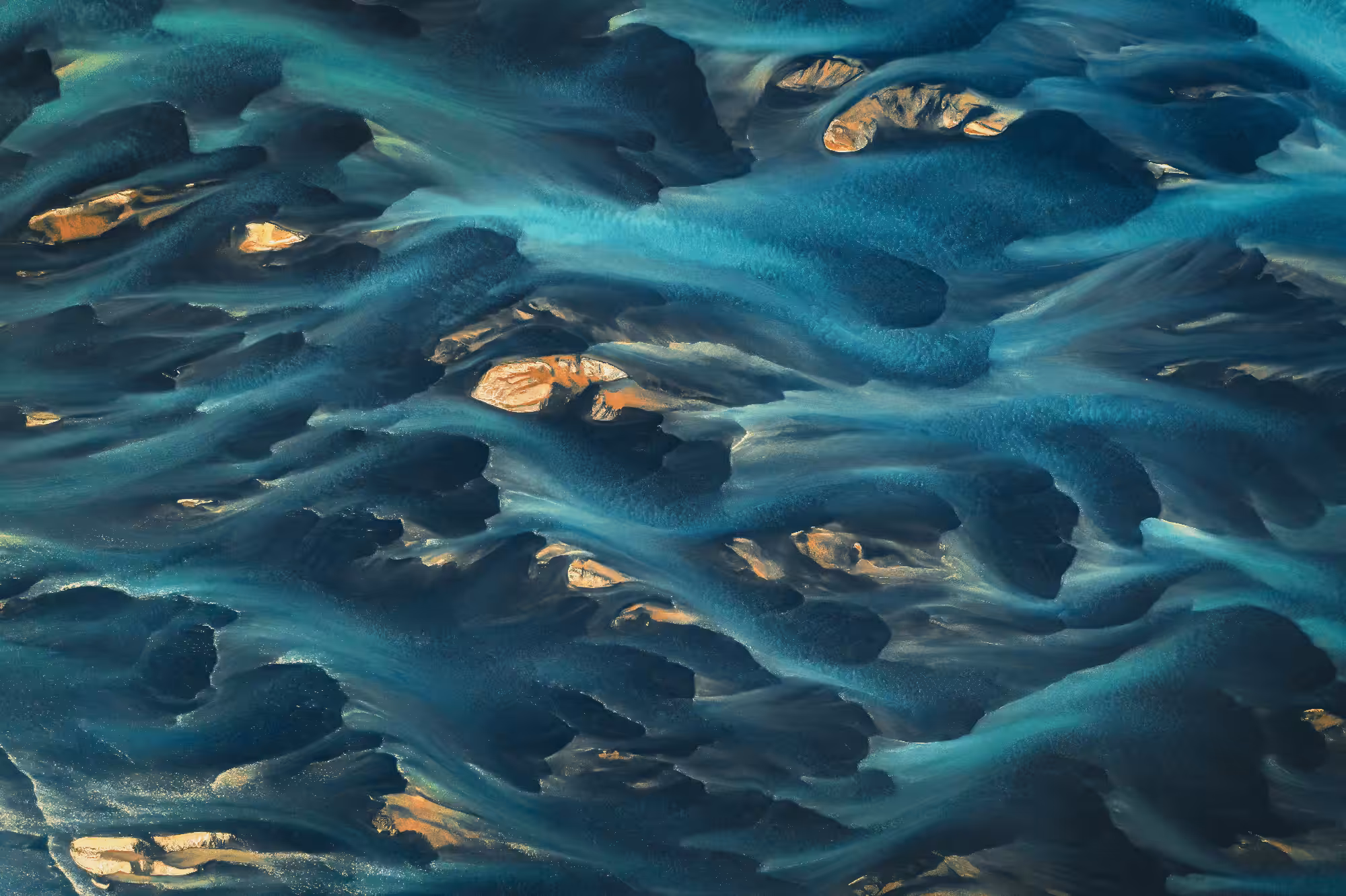 Glacial River from Above #20