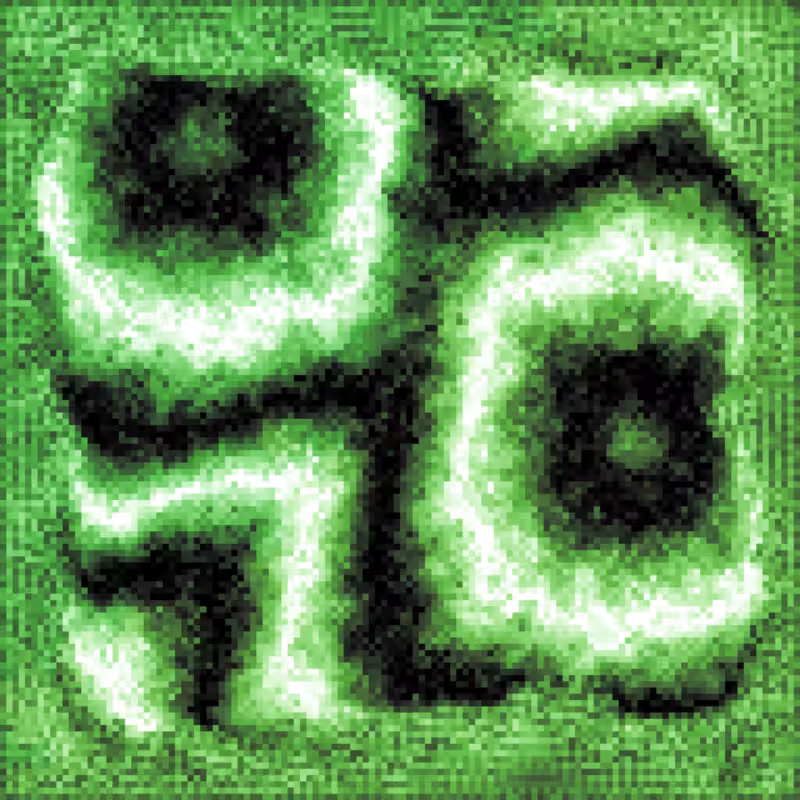 Rainbow Ripples Automaton #32