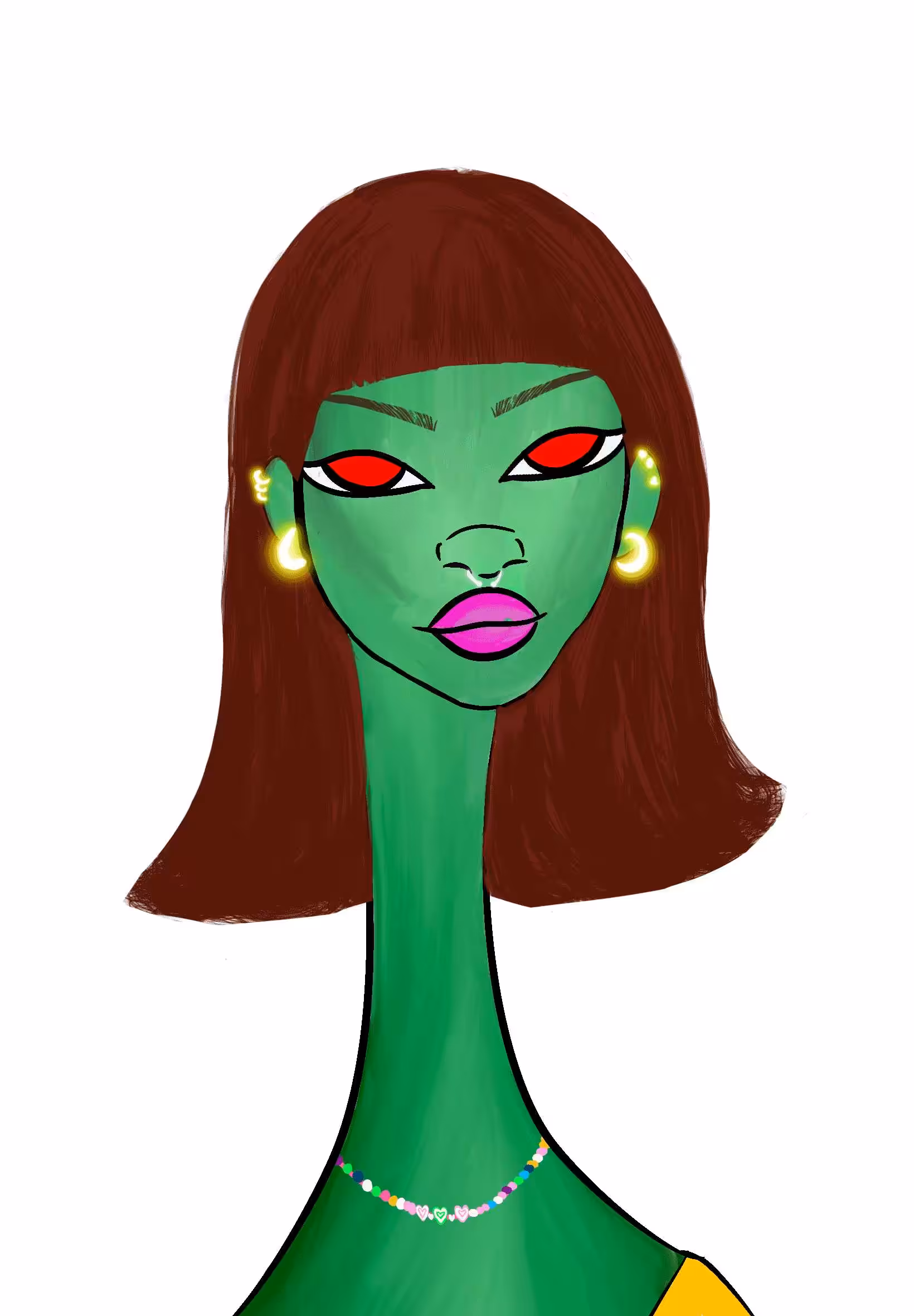 Long Neckie Lady #2282