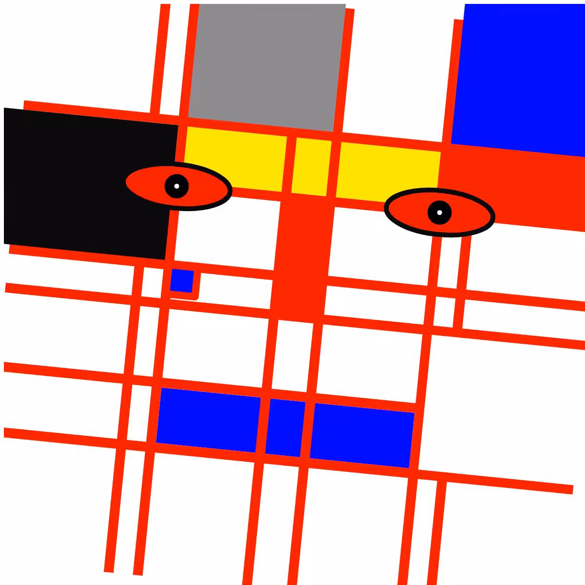 Mondrian Faces #4