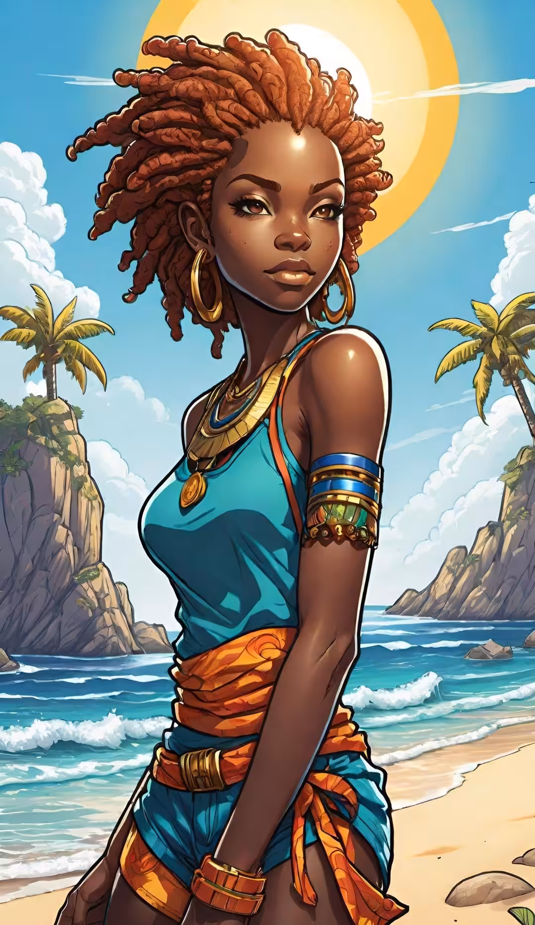 Dandara, illuminated by the summer sun