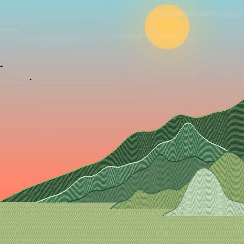 Painted Mountain Sunset #101