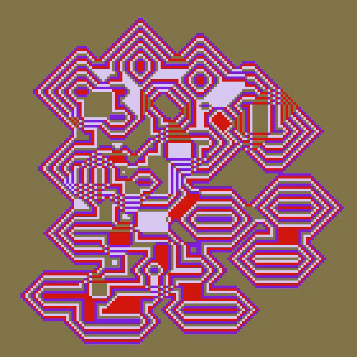 Superimposed Octagonal Pyramids #84