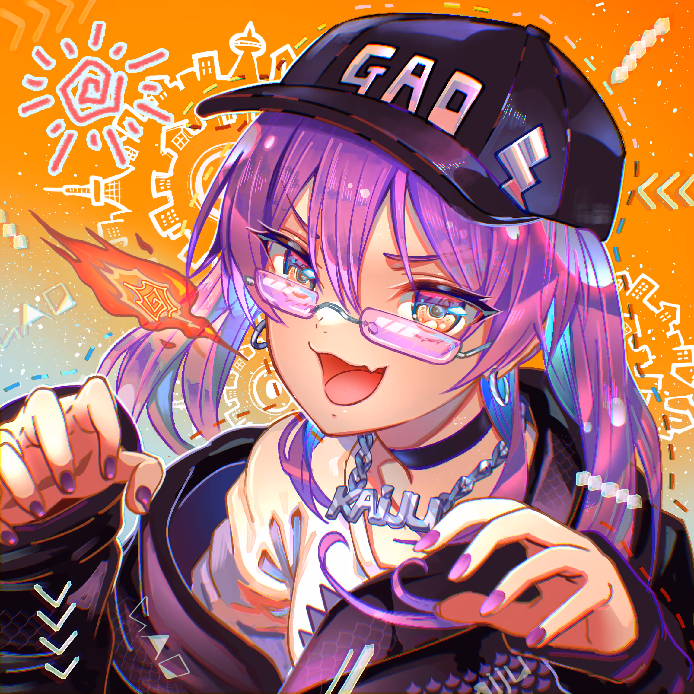 Purple Kaiju Waifu derivative