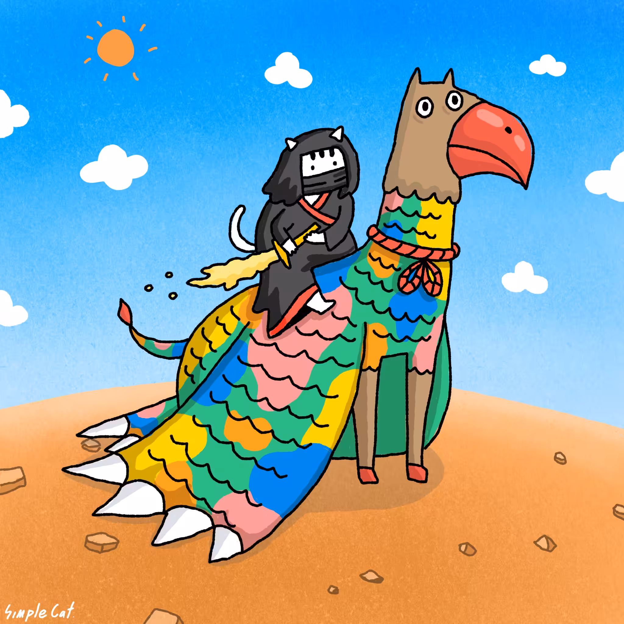 #2 sand sword hunter cat 