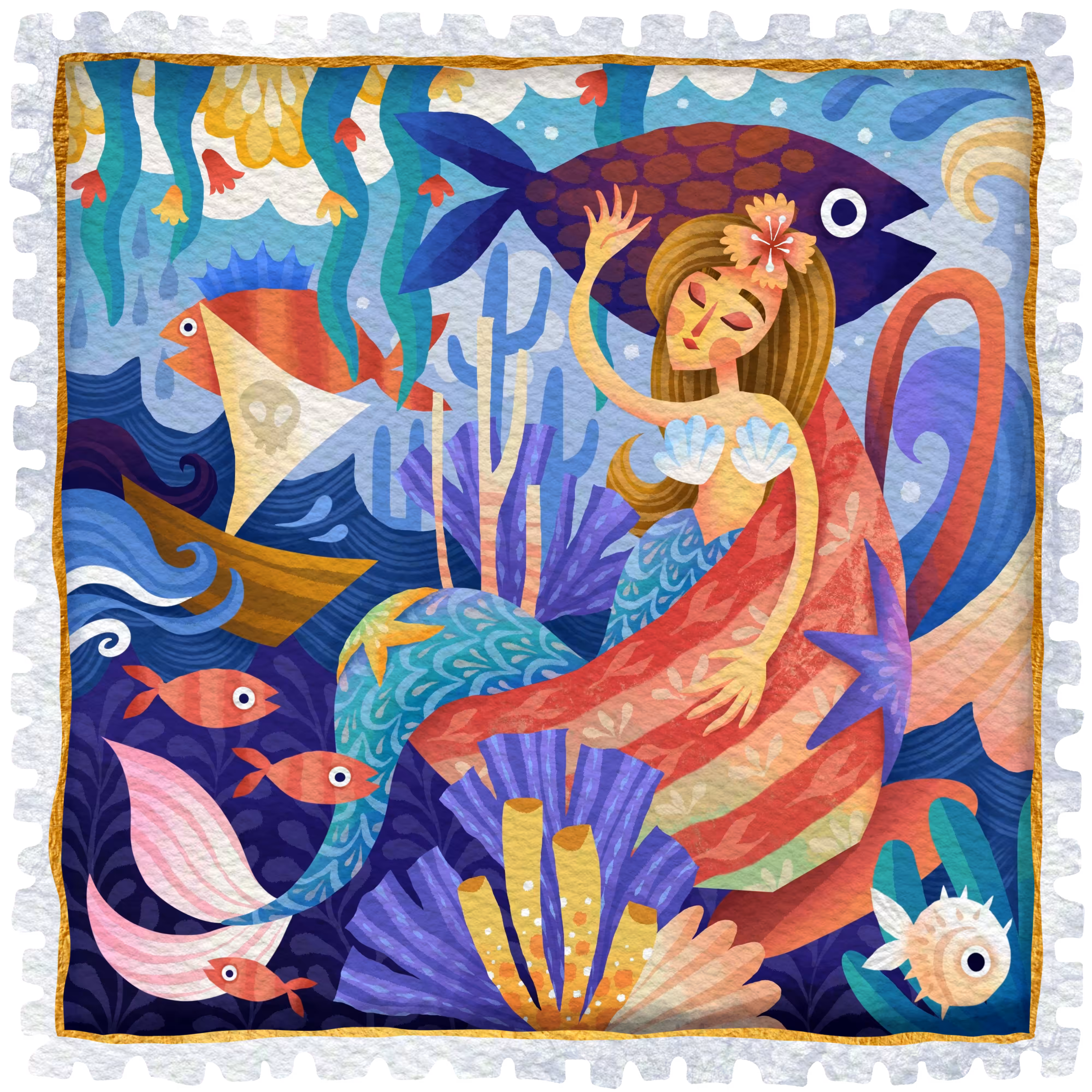 Stamps #2 - Mermaid Dreams
