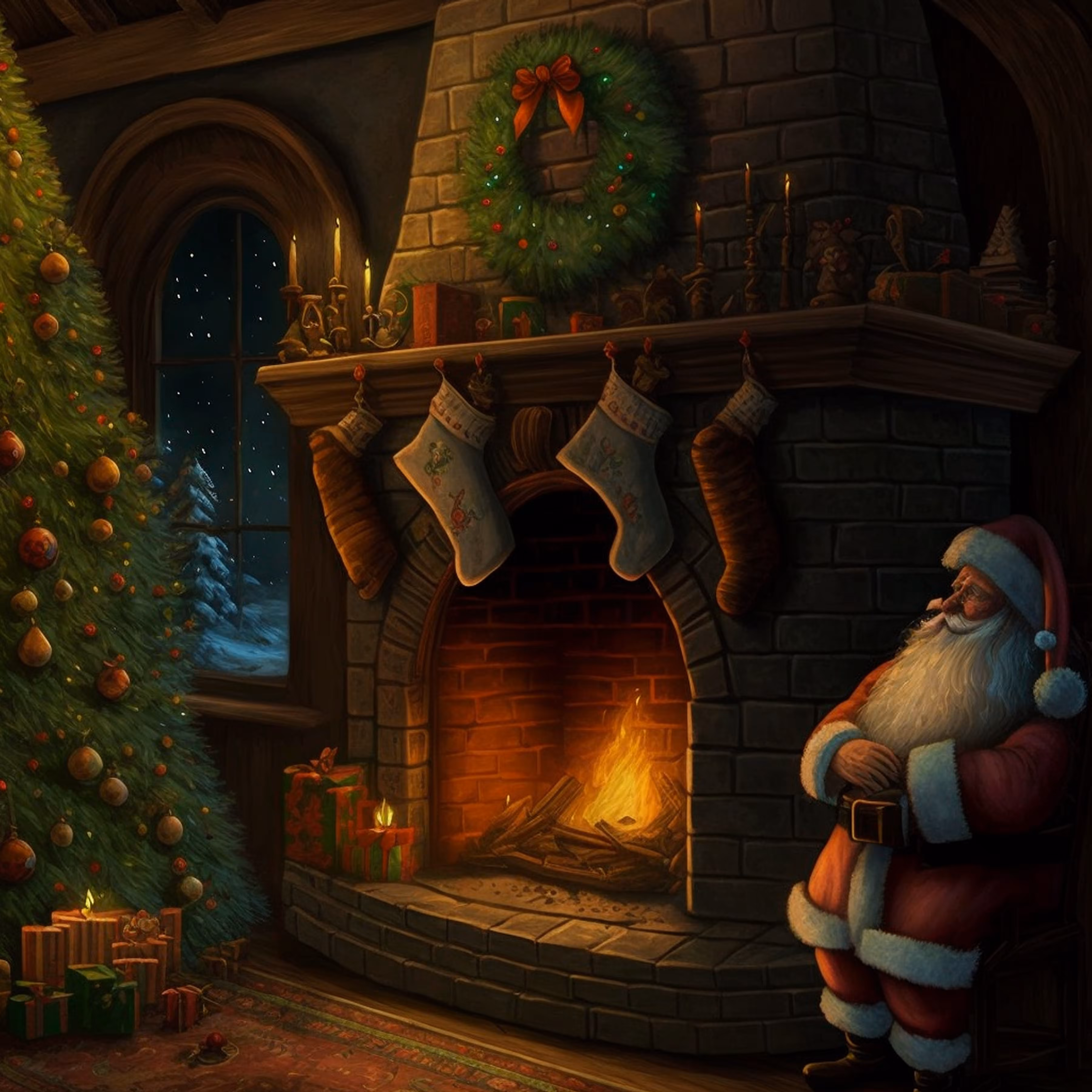1/1 Santa NFT by Sollog No. 5