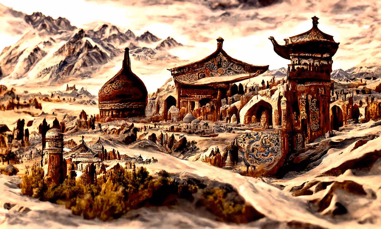 The Silk Road as inspired by Wes Anderson
