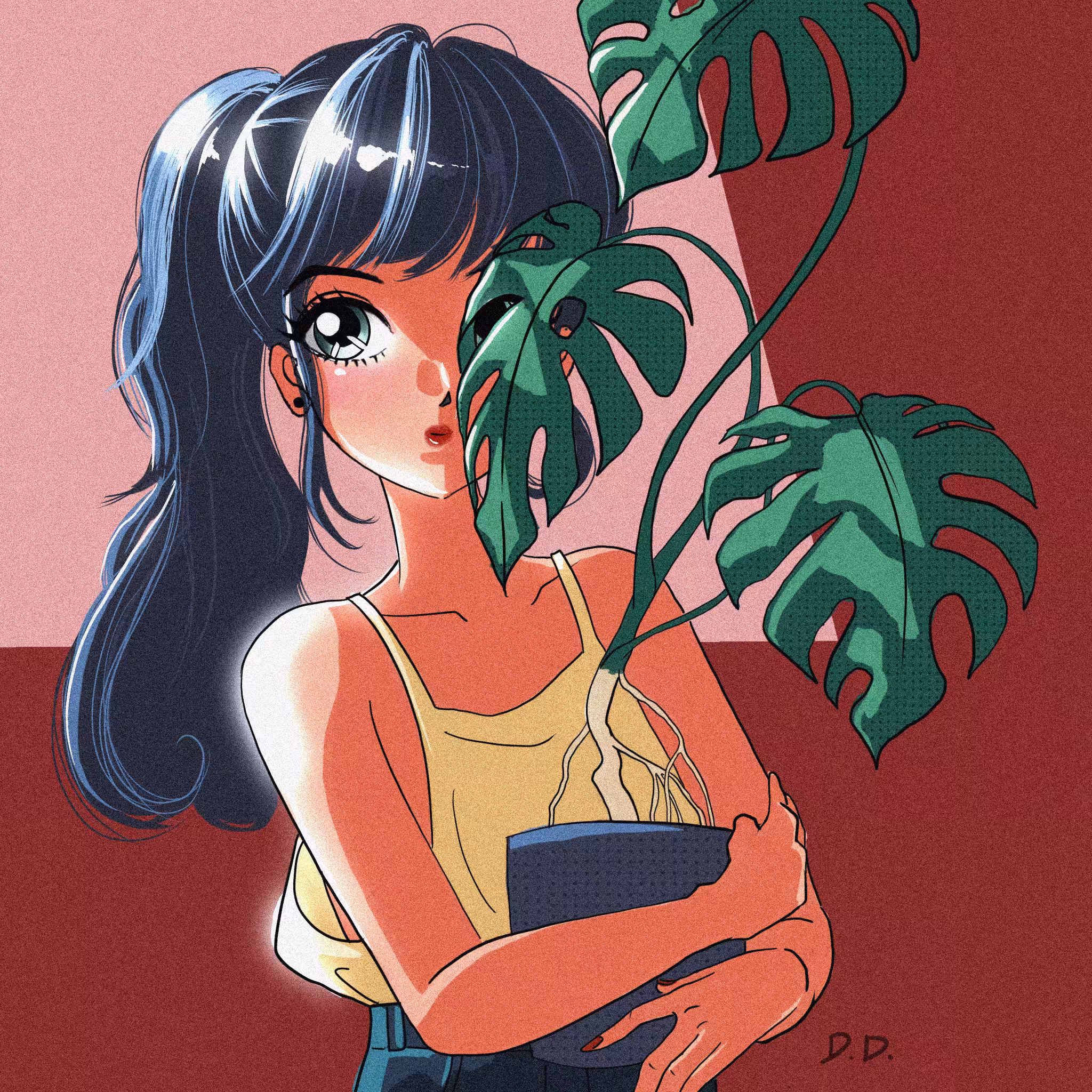Plants lover girl
