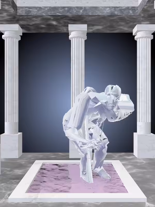 HeavenComputer: The Sneaky Melted Blue Man #7580