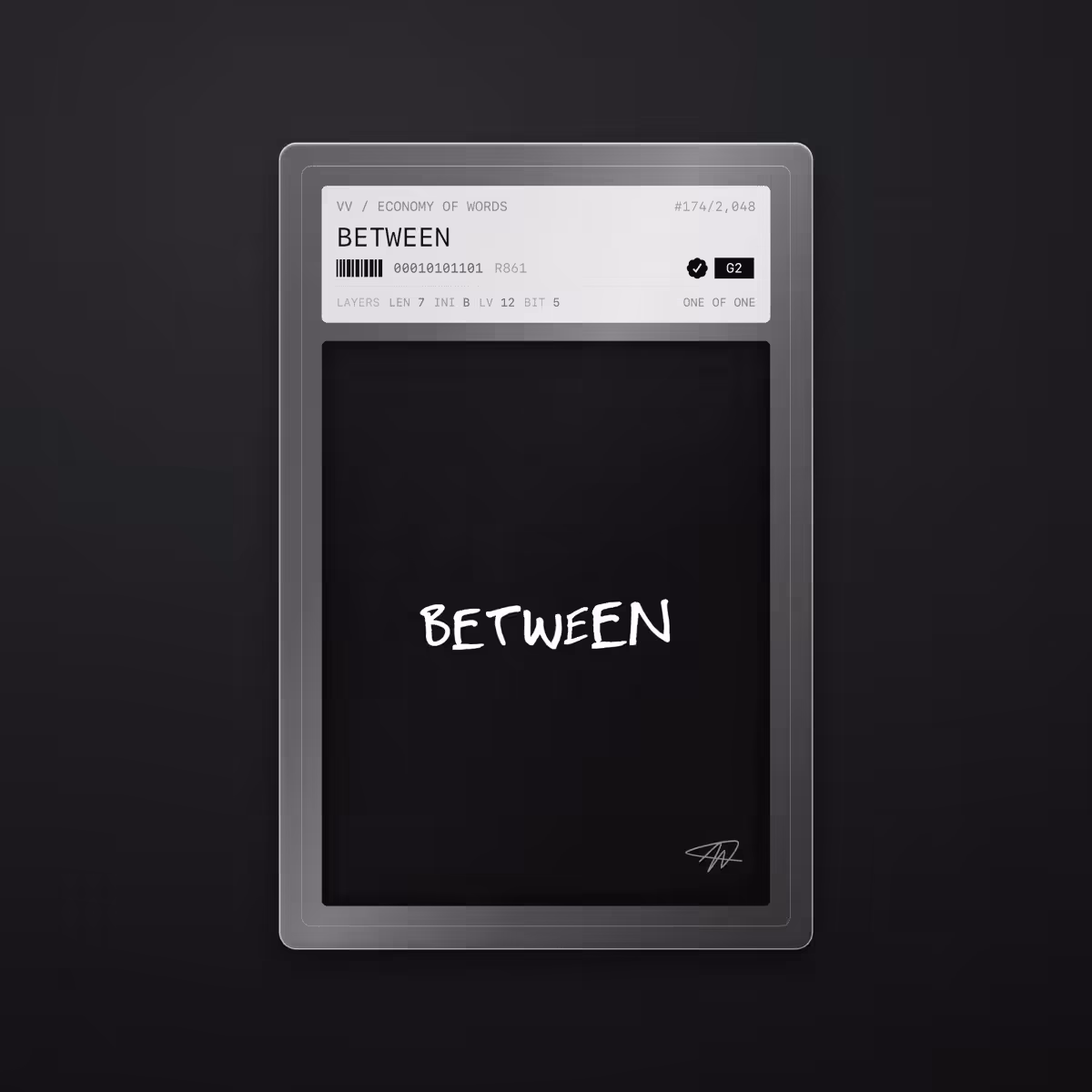 Economy of Words: BETWEEN · #174