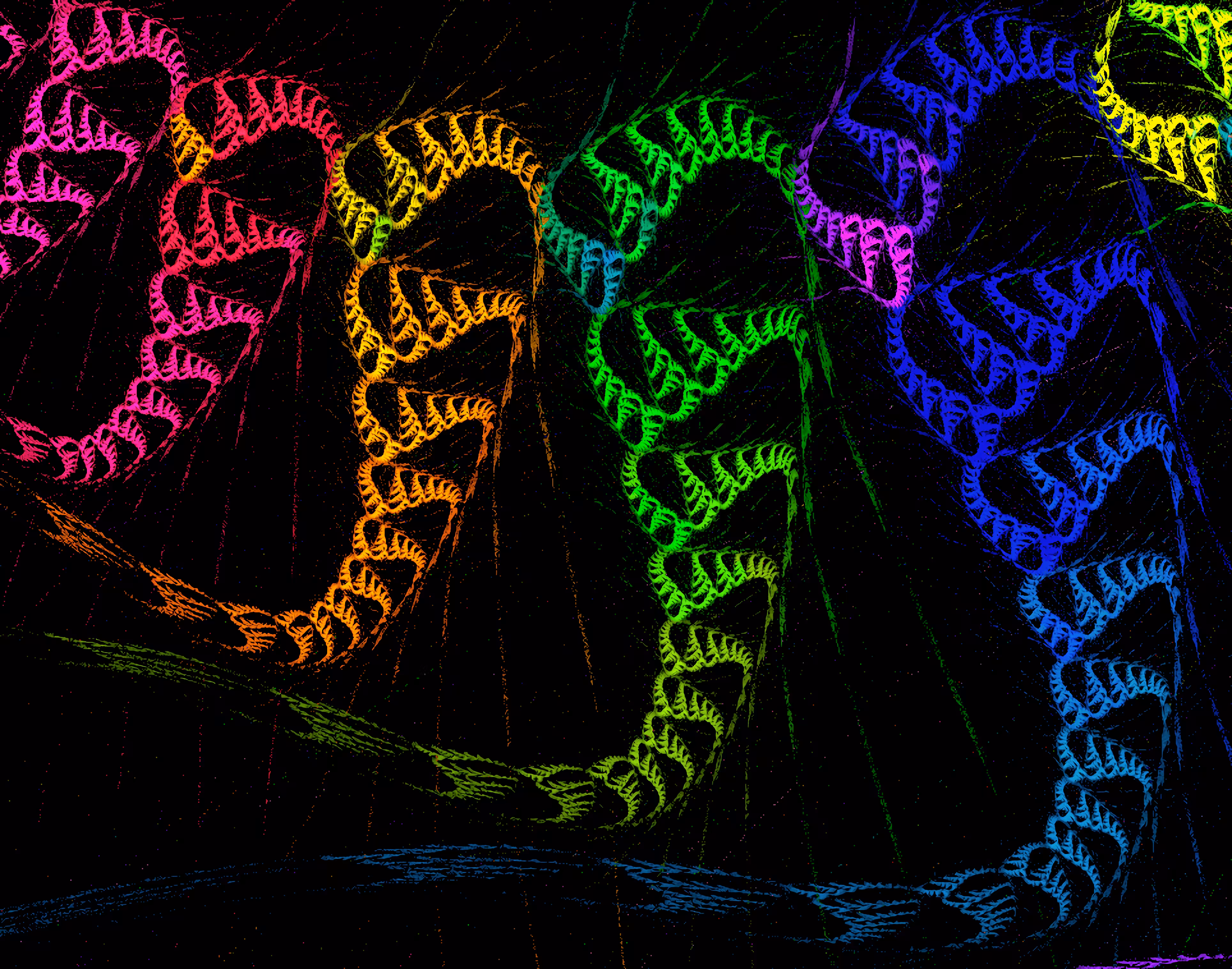 Raw Fractal Series - #087 - SN4K3B1T3