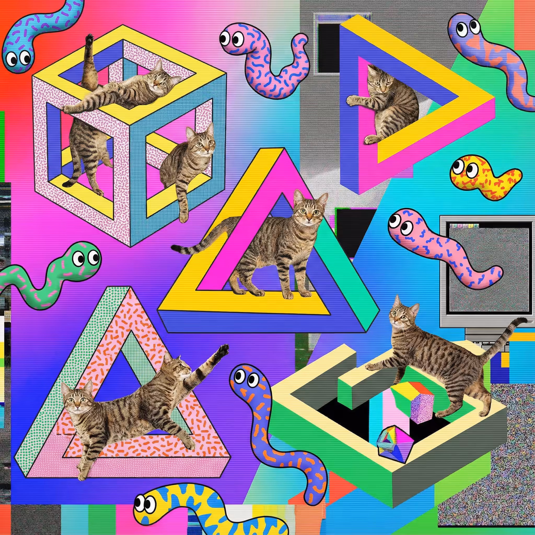 abstract cats #72