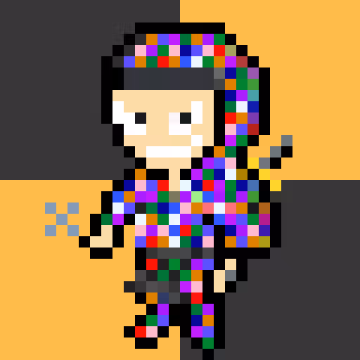 CRYPTONINJAS PIXEL 008 - fashion colorful ninja-