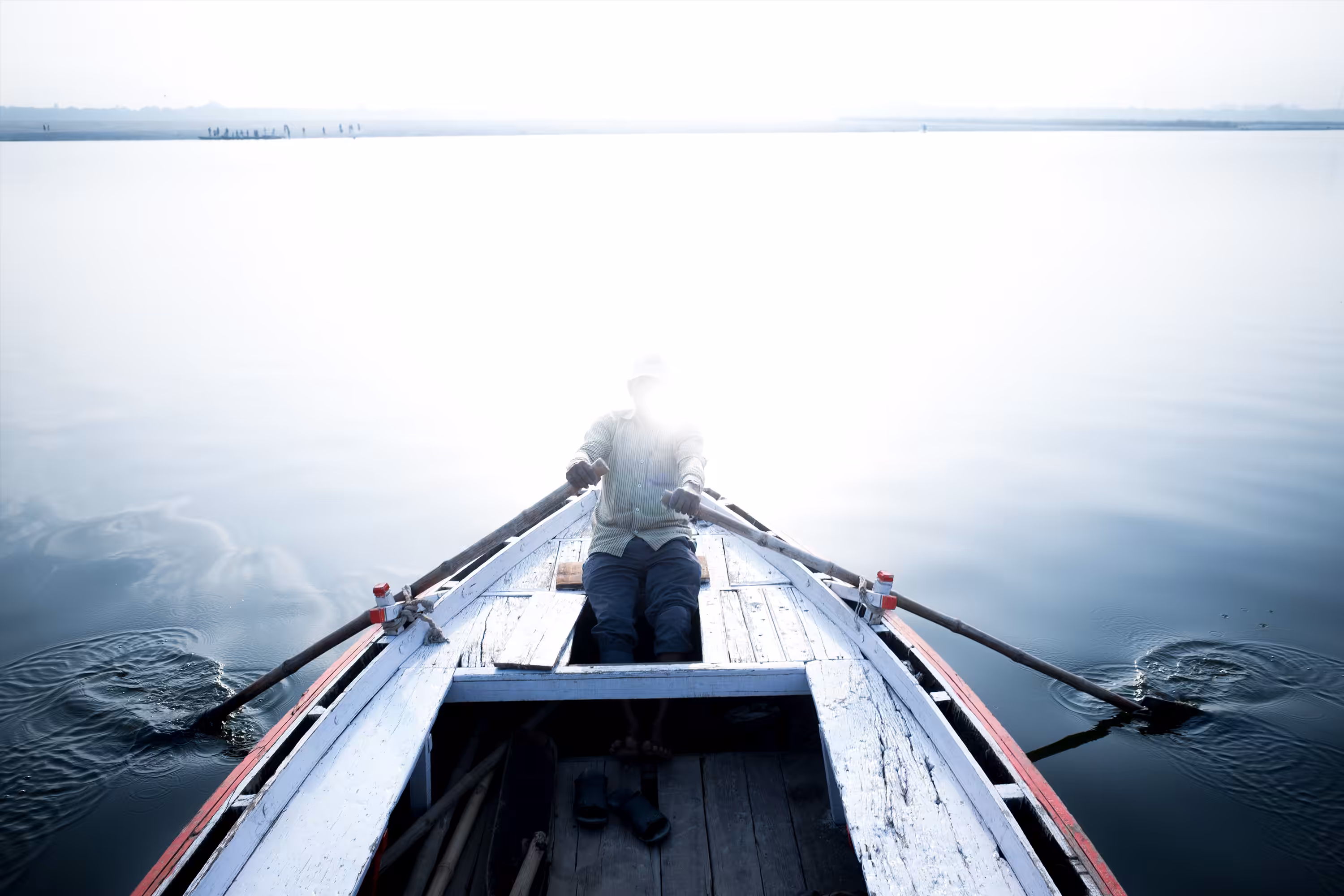 Ferryman in the Ganges  