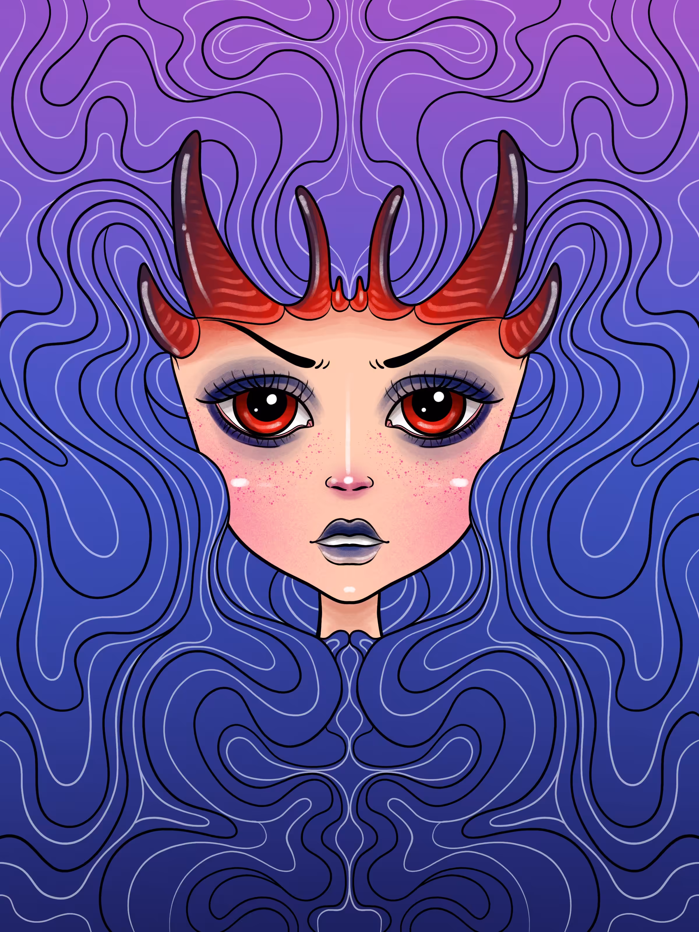 Blue girl #2