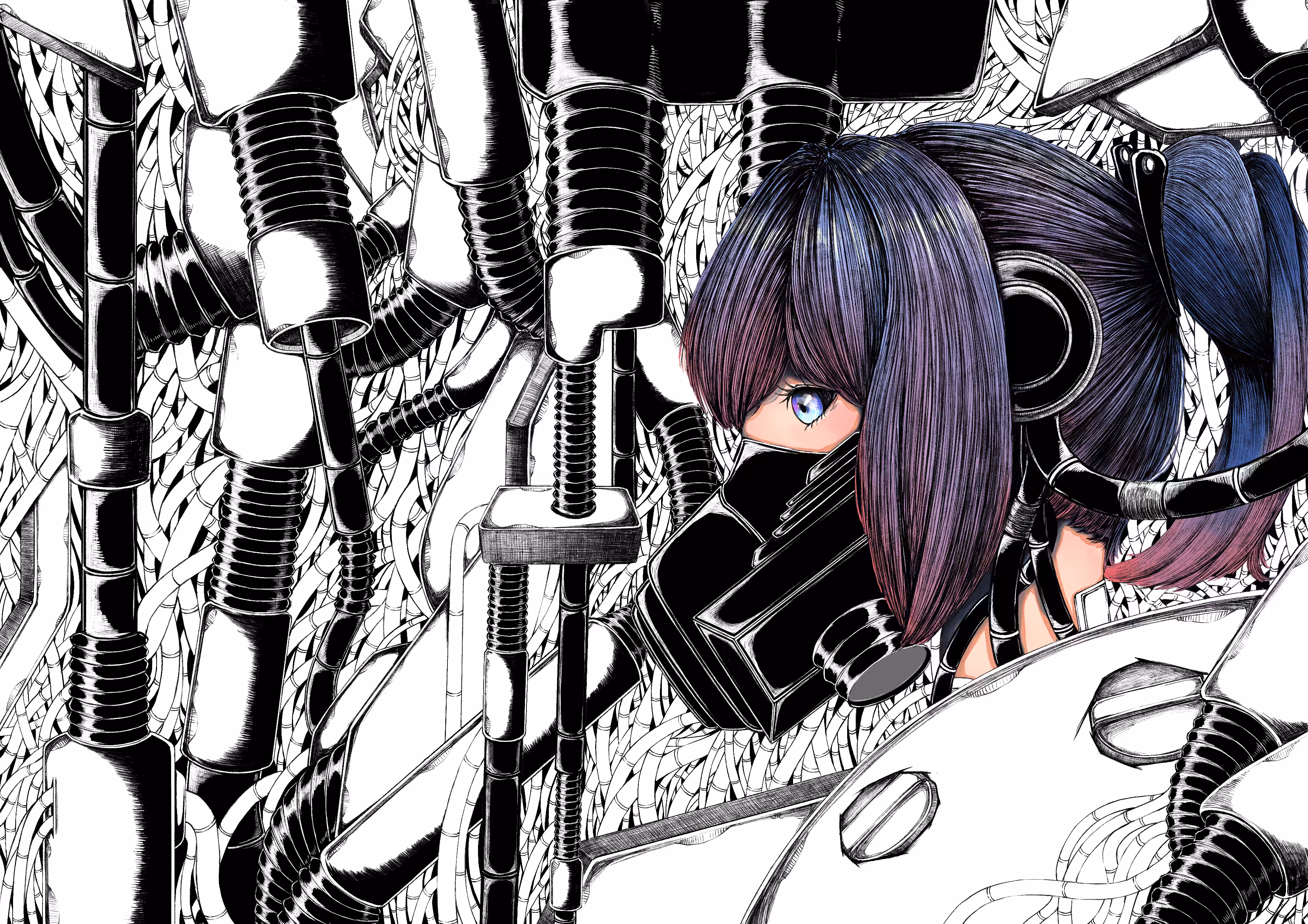 gas mask girl