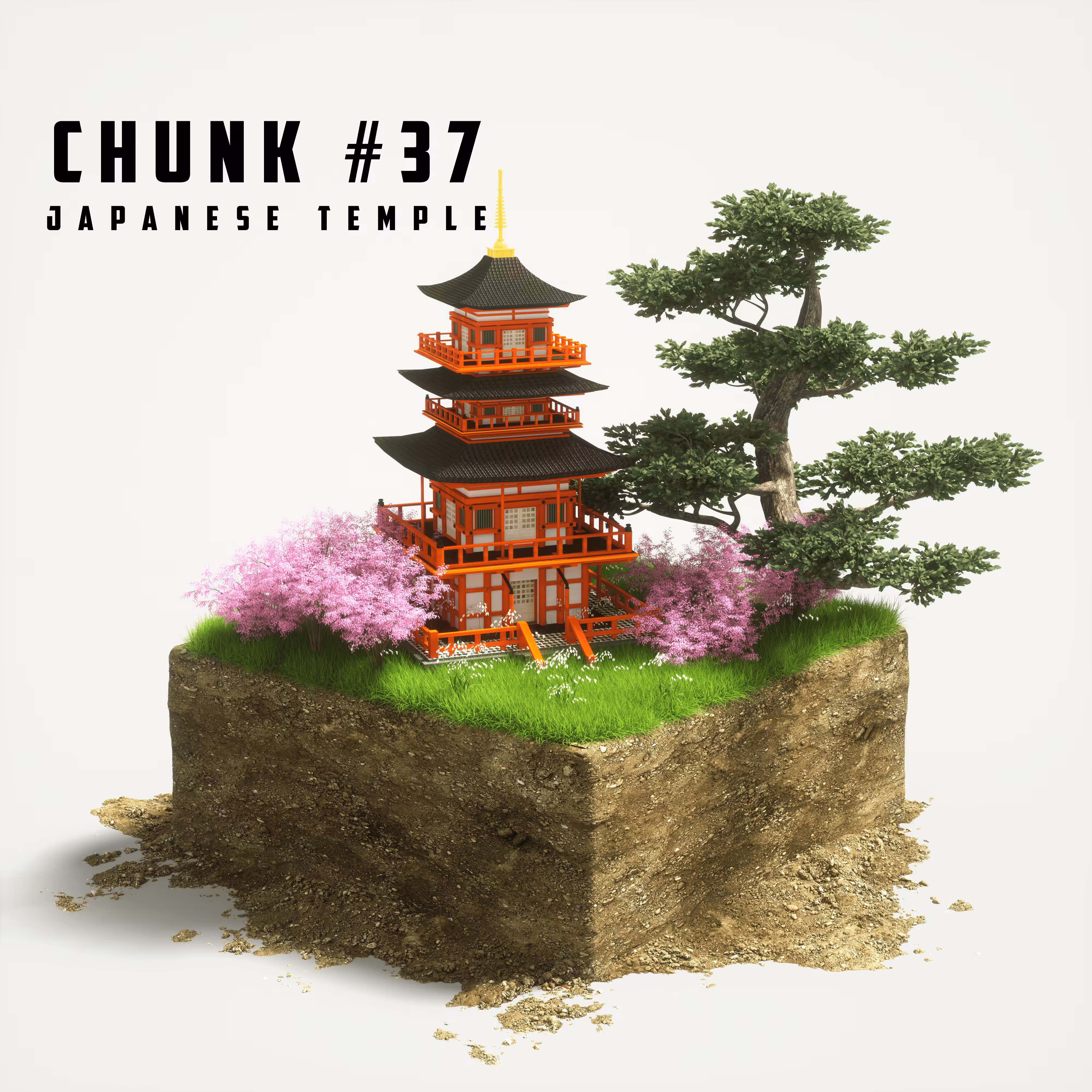 Chunk #37 Japanese Temple