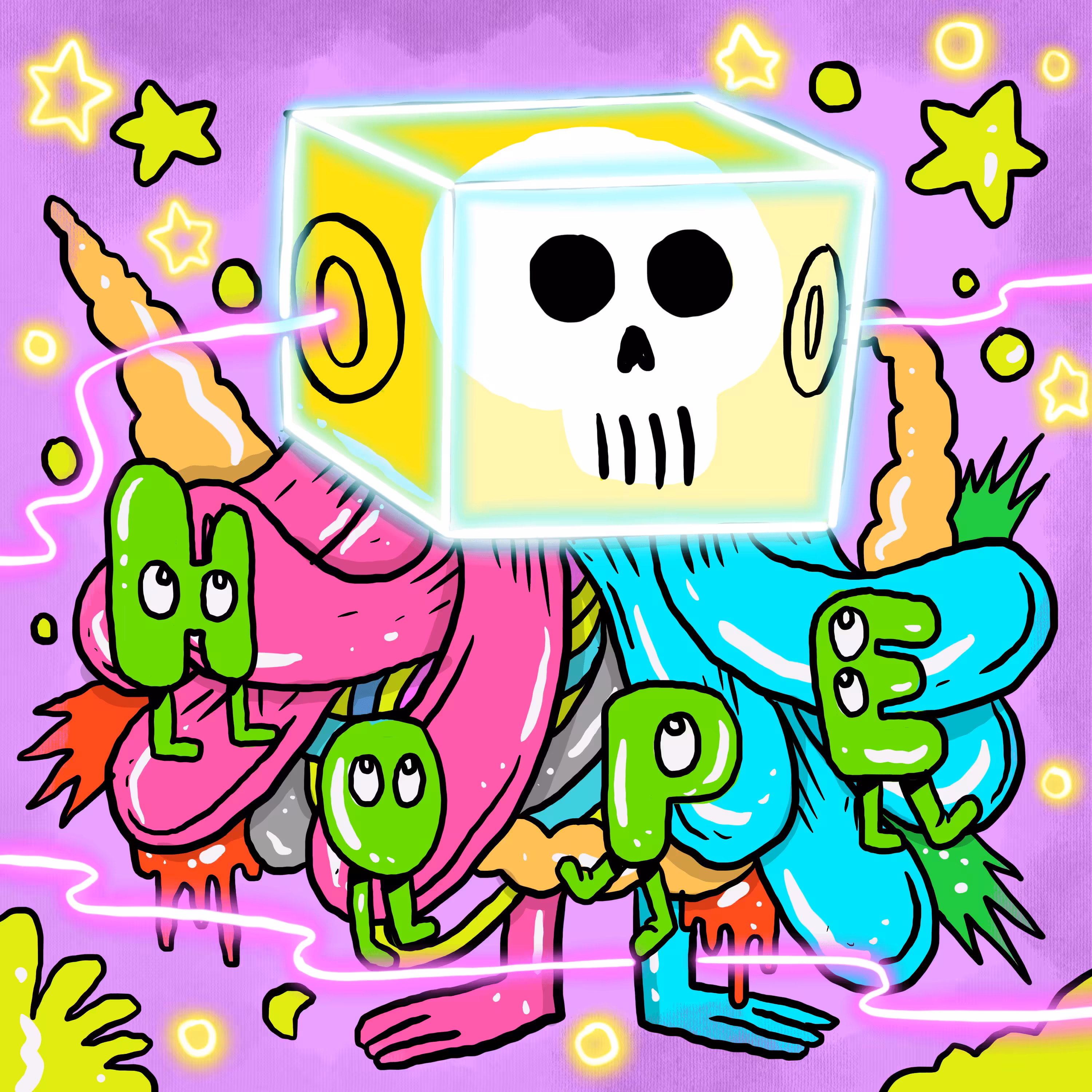 Dooodle: Aku Napie x Dreamland Skull