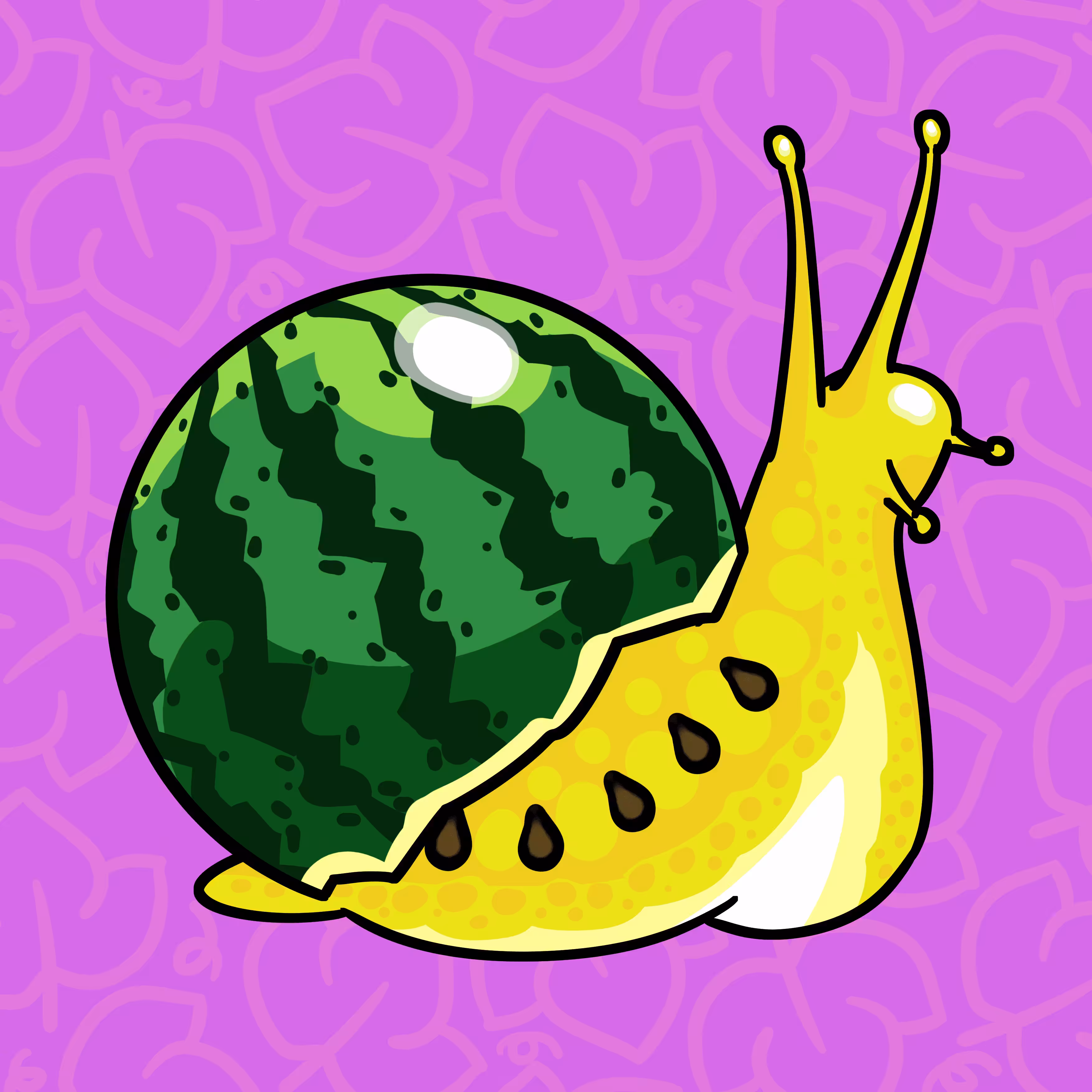 Snail3014 Yellow Watermelon