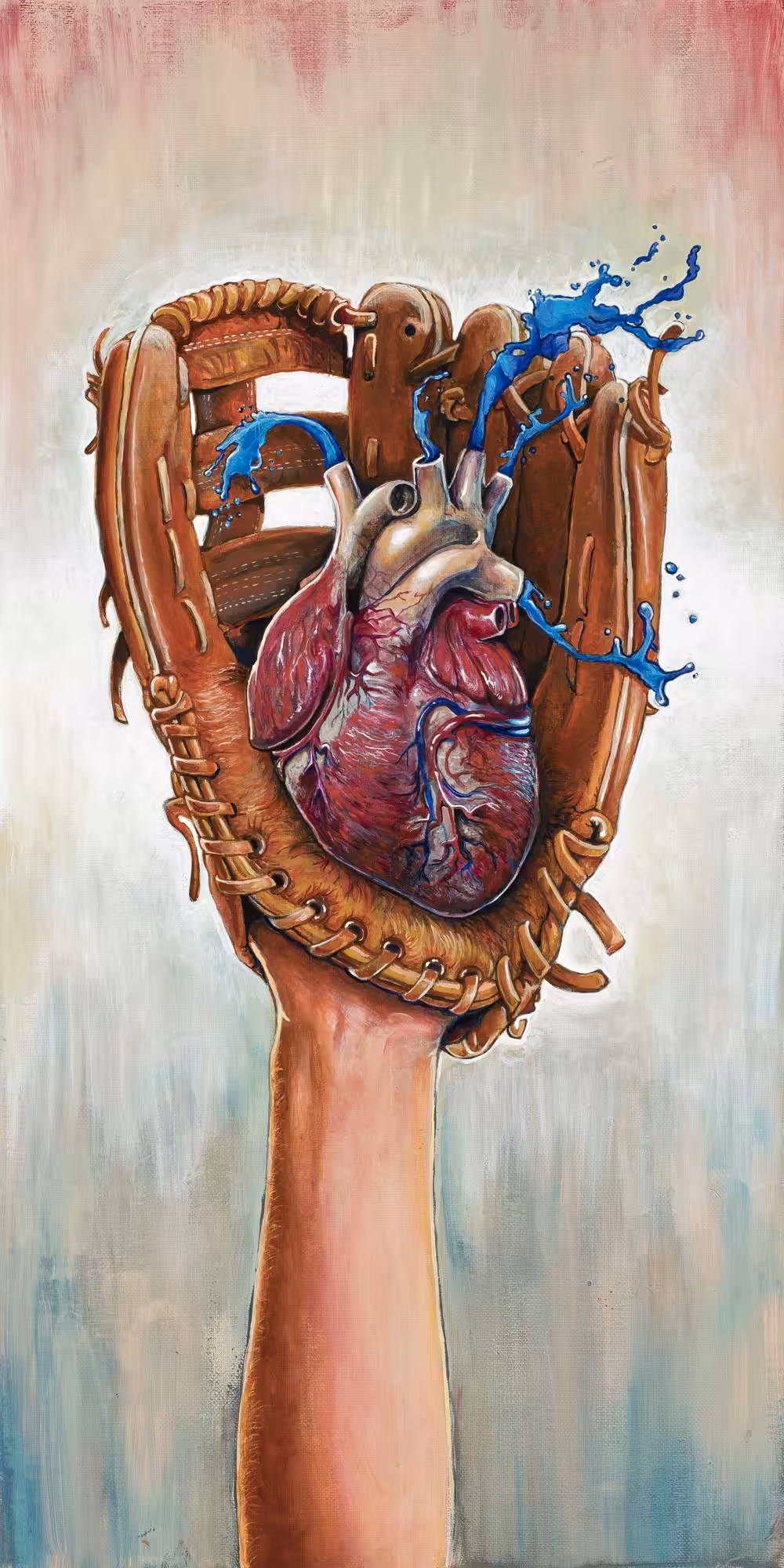We Bleed Blue (Framed Original Painting)