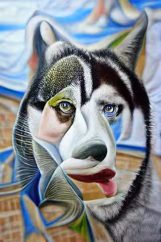 AI MASTERPIECE #1053 - SIBERIAN HUSKY