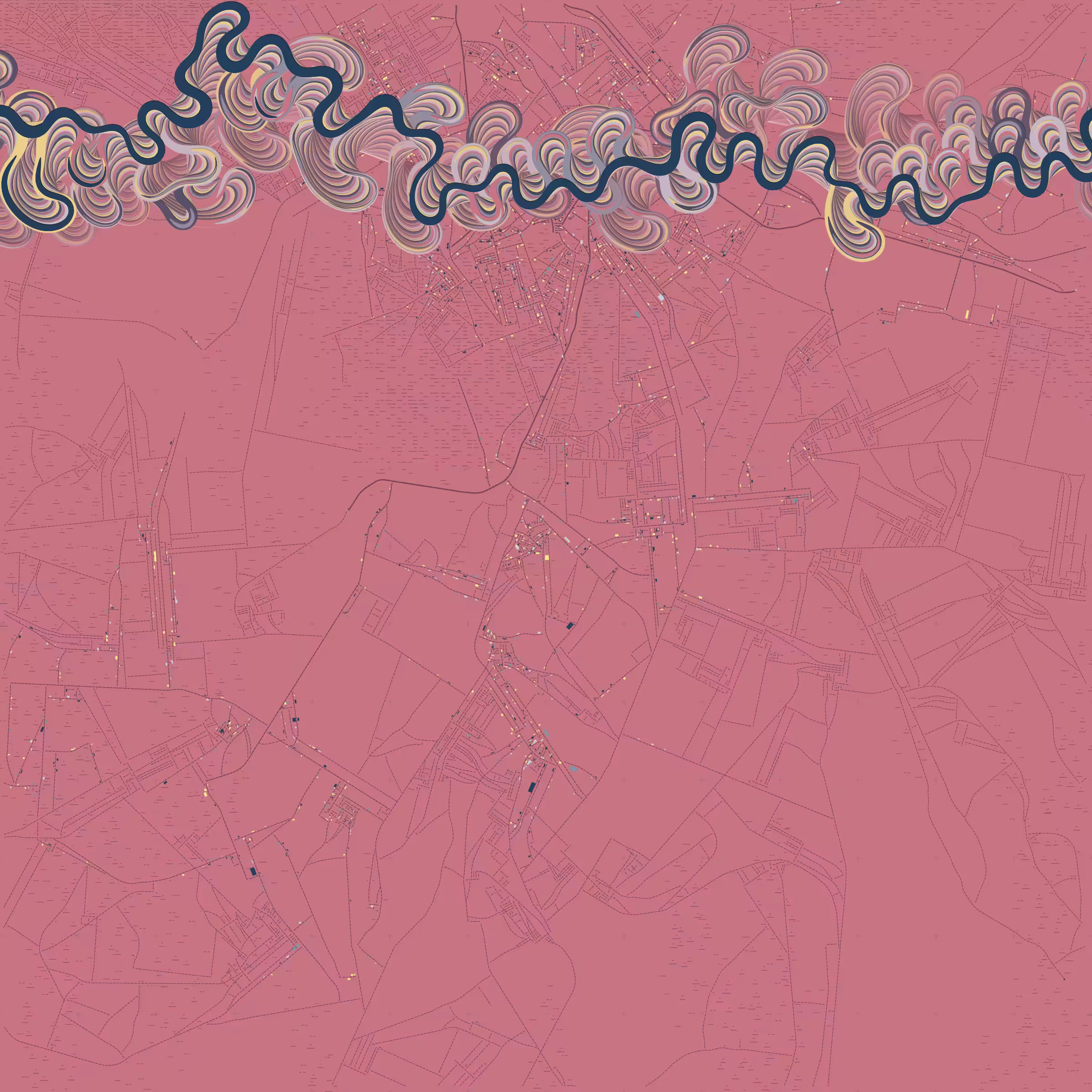 Ancient Courses of Fictional Rivers #954