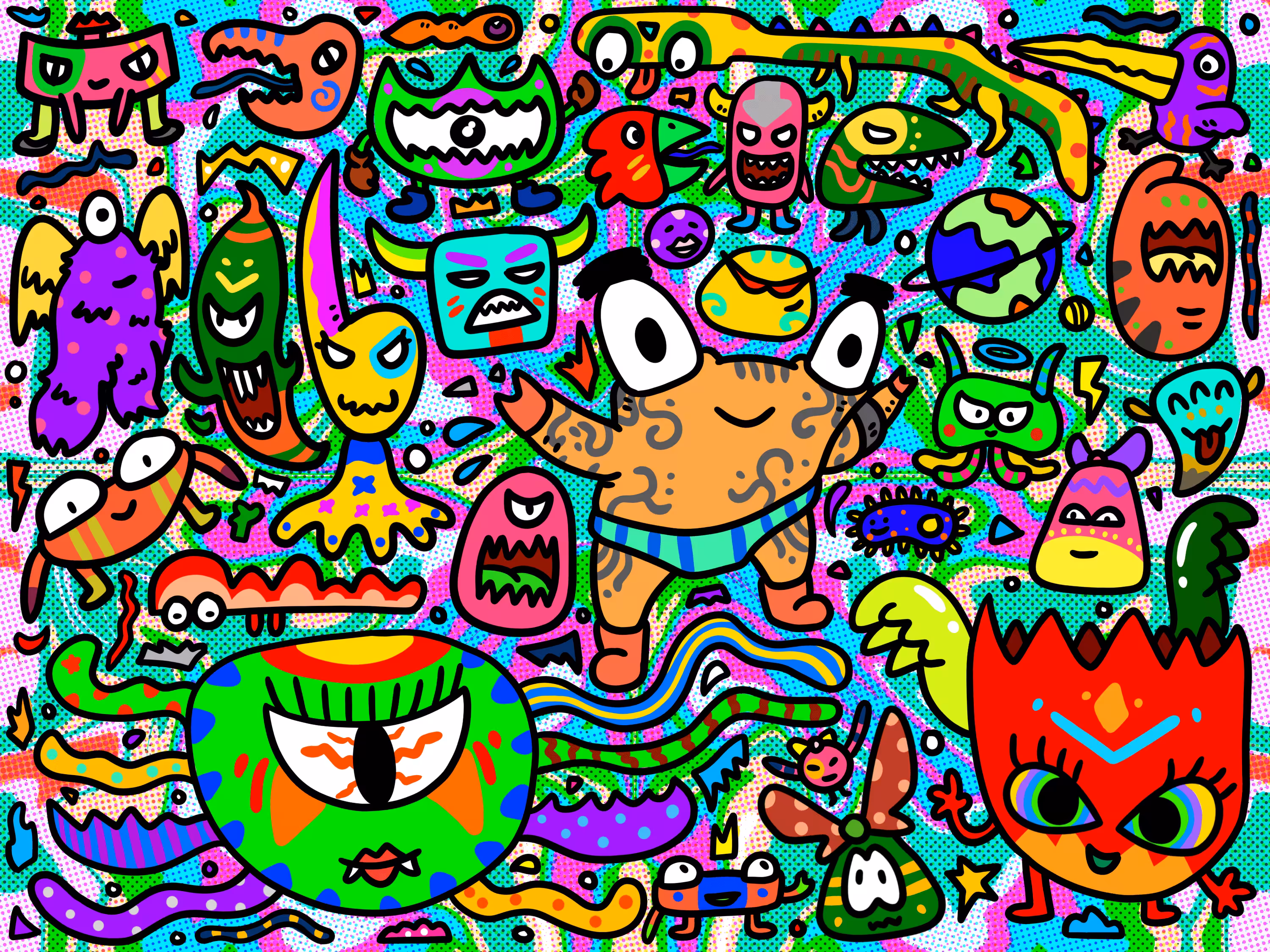 Doodle Monster Family 10