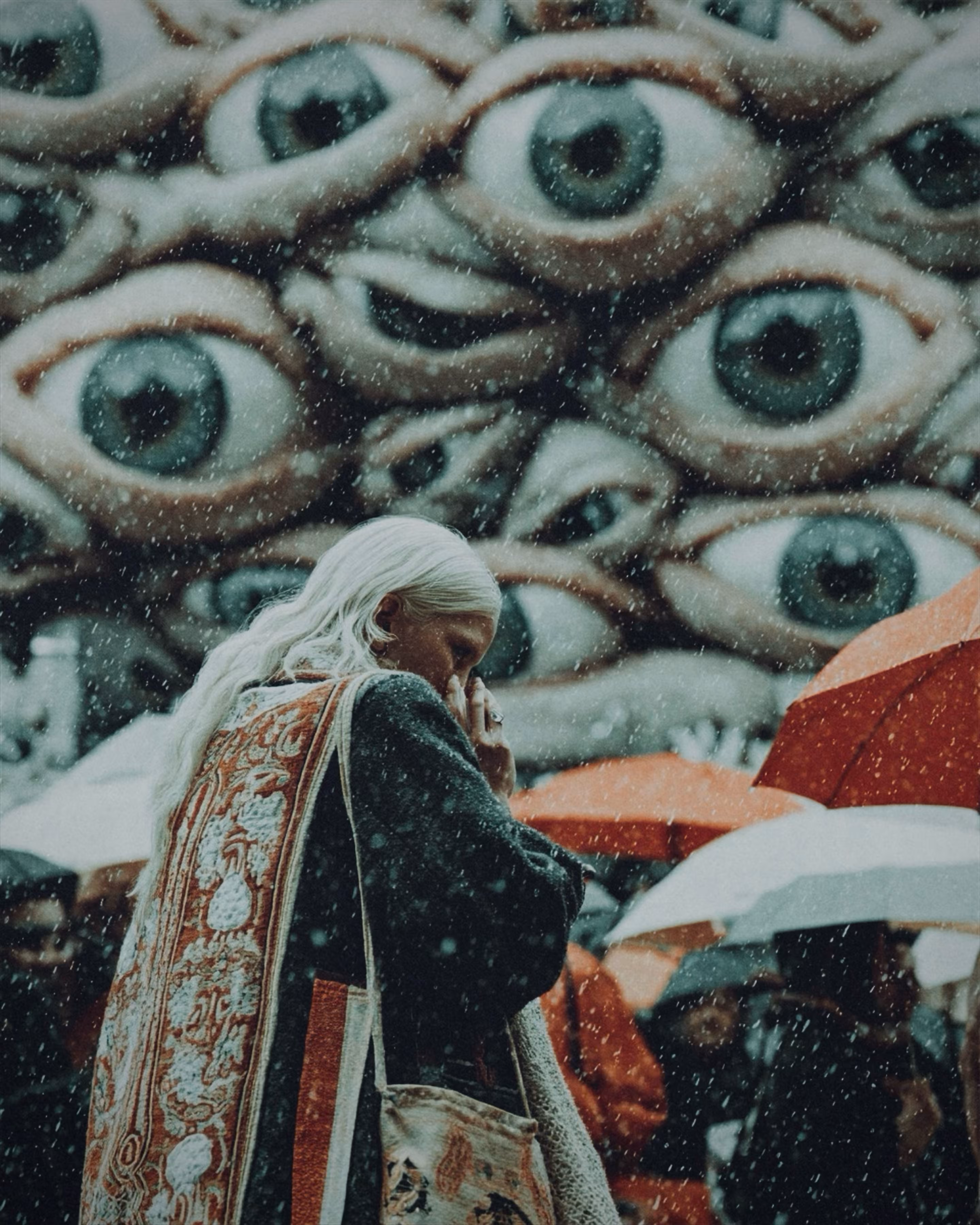 it’s snowing in the city of eyes