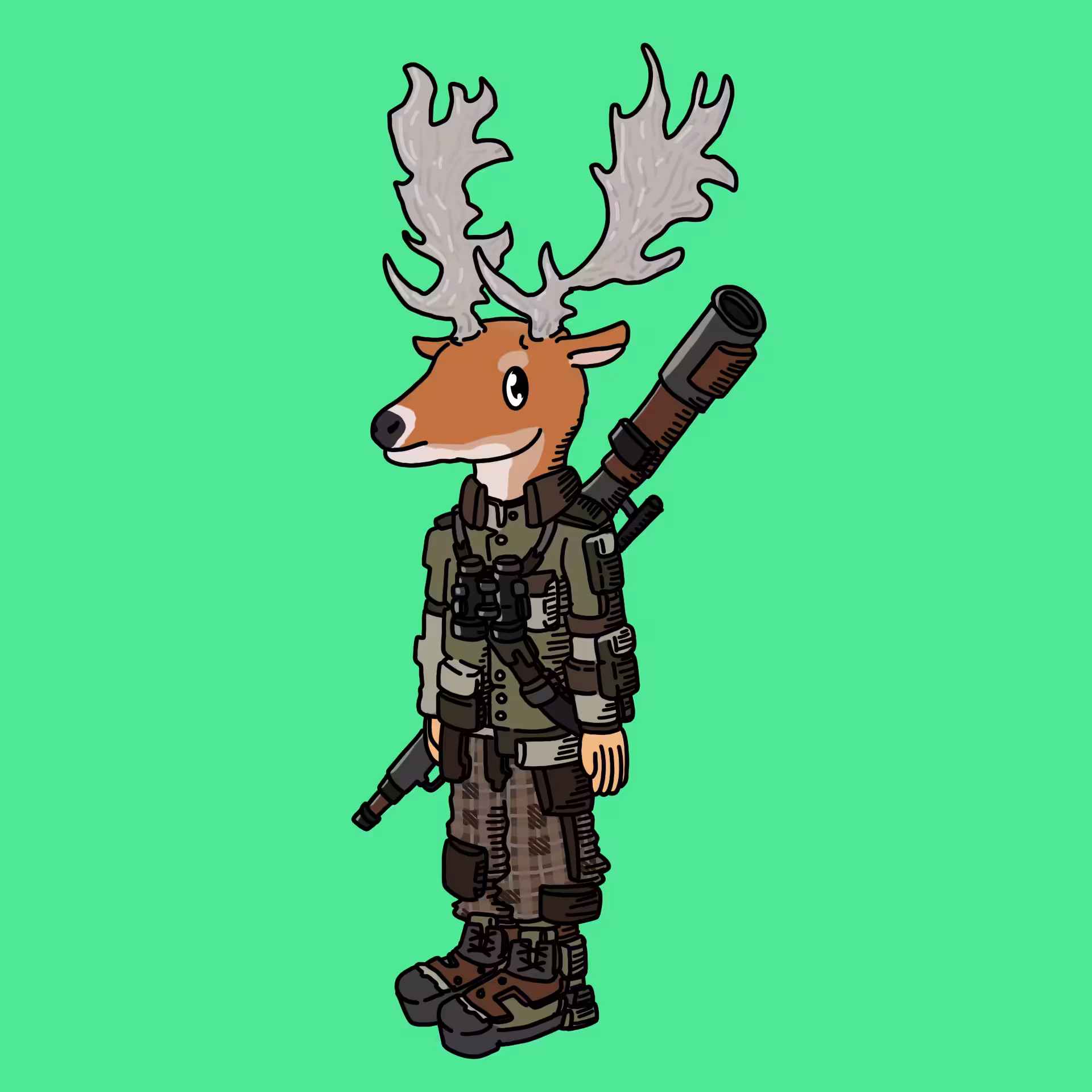 Deerstalker one eyed guy #00329