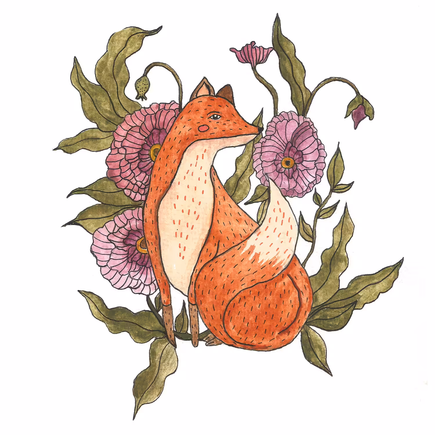 Fox In Between Bloom
